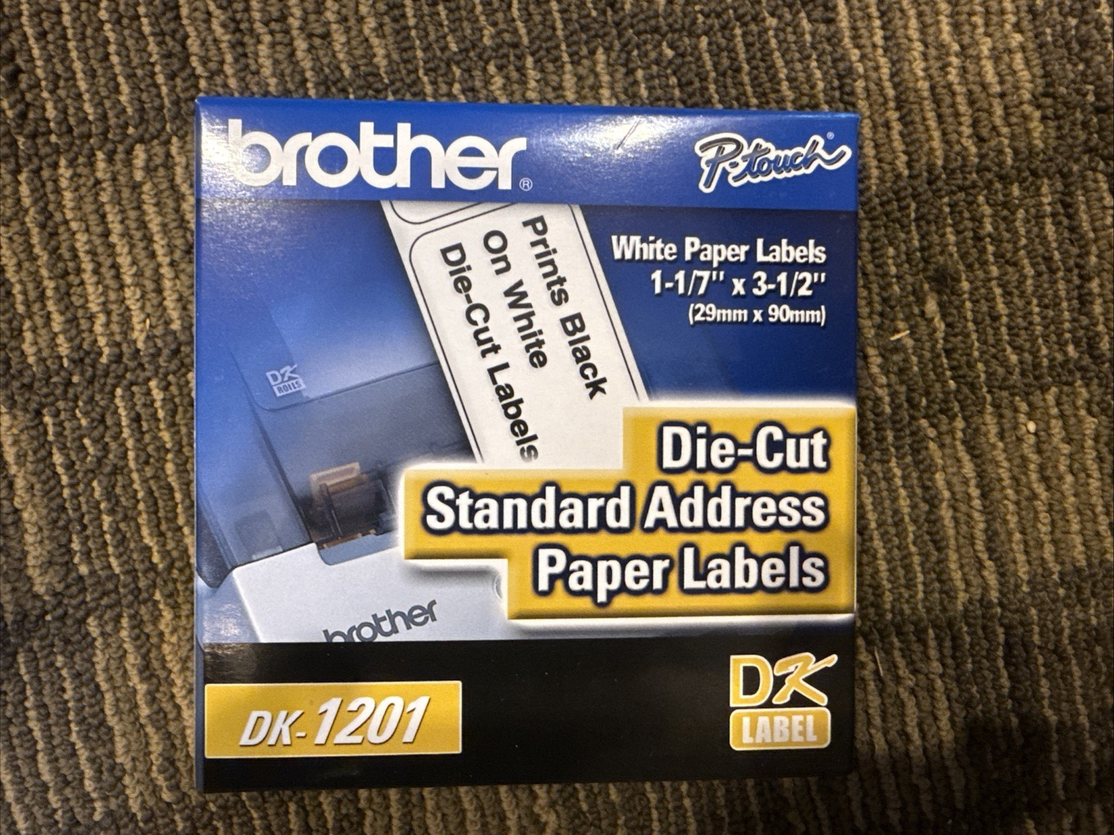 Original Brother DK-1201 3 Rolls (400) Address Labels P-Touch: QL-1050 QL-500