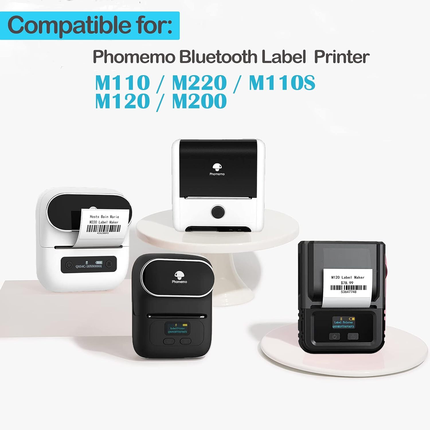 Thermal Sticker Paper Self-Adhesive Label for Phomemo M110 M120 M220 Printer