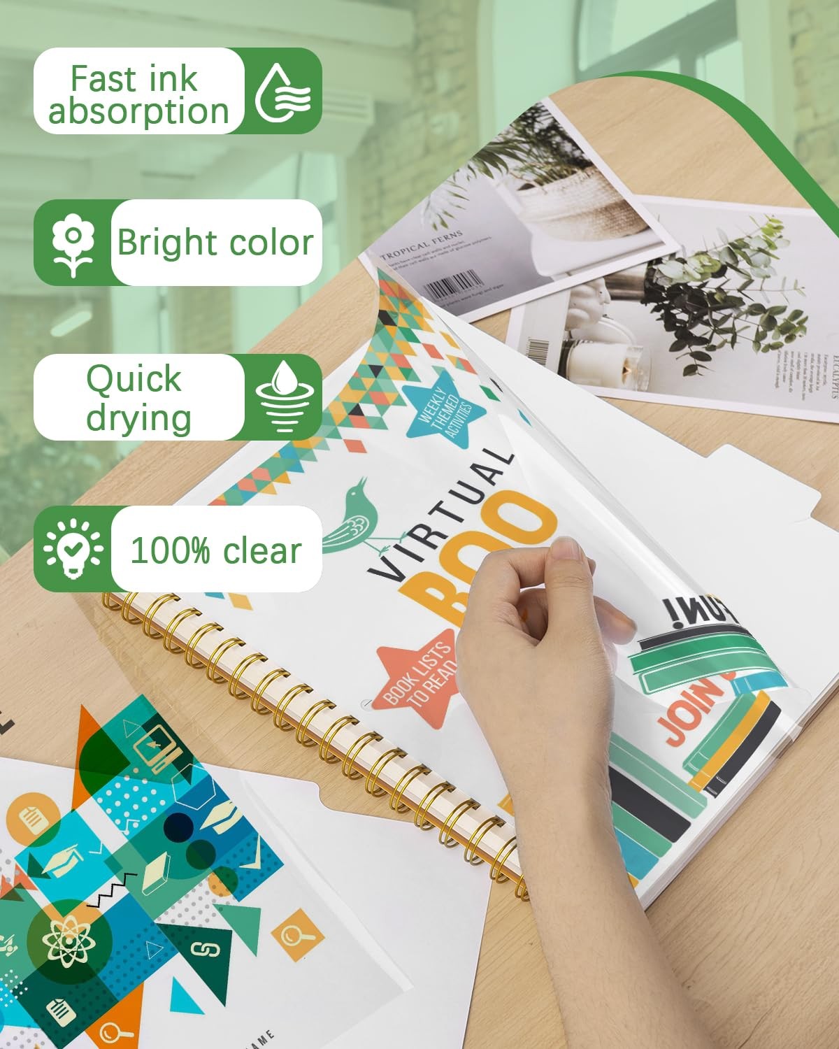 Transparency Film for Inkjet Printers 30 Sheets Paper Clear