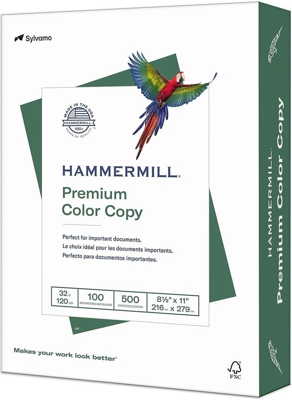 Color Copy Paper 32 lb, 8.5×11 – 500 Sheets, Glossy Finish, 100 Bright