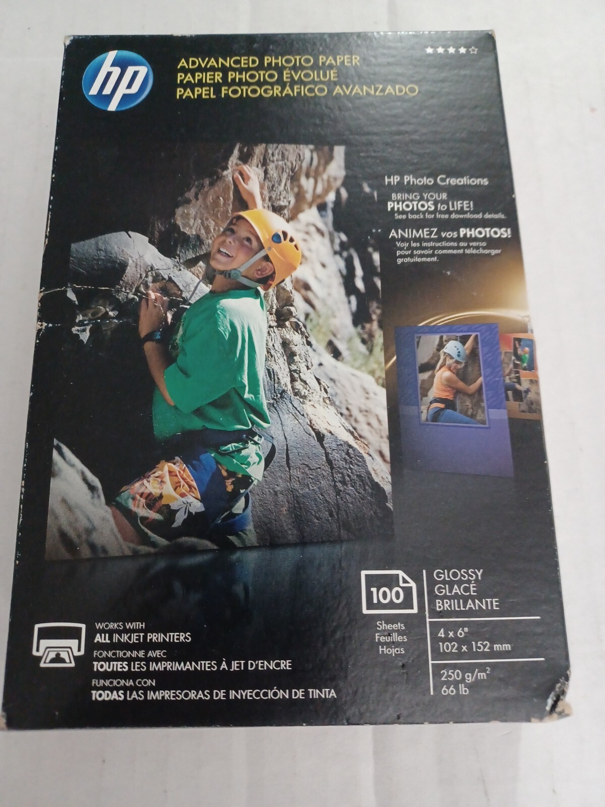 Hewlett Packard Q6638A 4 x 6 inch Glossy Printer Paper – 100 Sheets