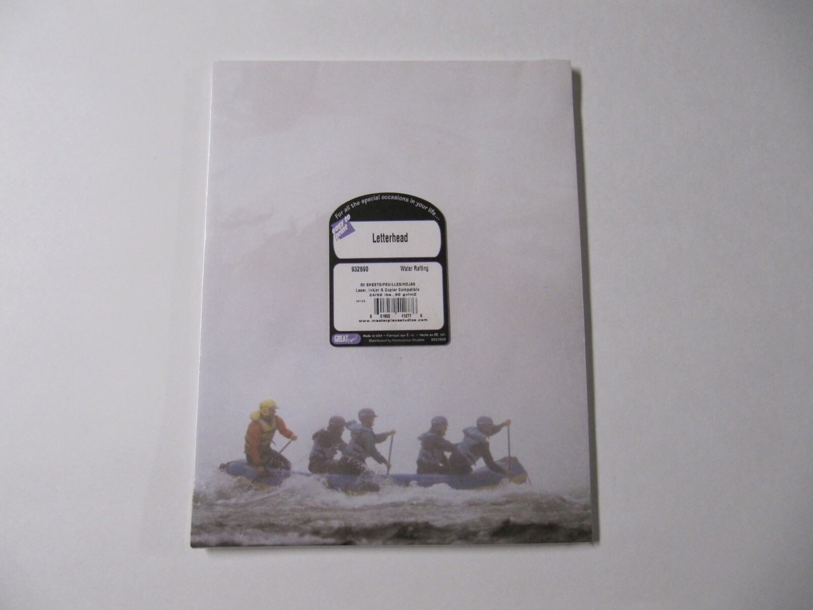 DESIGNER COMPUTER PRINTING PAPER HORIZON-WATER RAFTING LASER/INKJET COMPATIBLE
