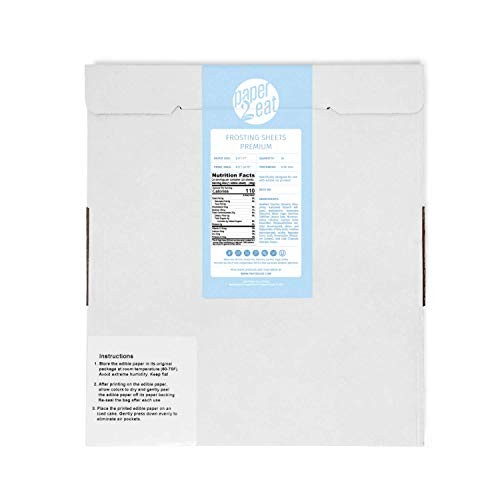 Frosting Sheets Premium (Icing Sheets) 8.5“ x 11“ – 8.5×11 Inch (Pack of 24)