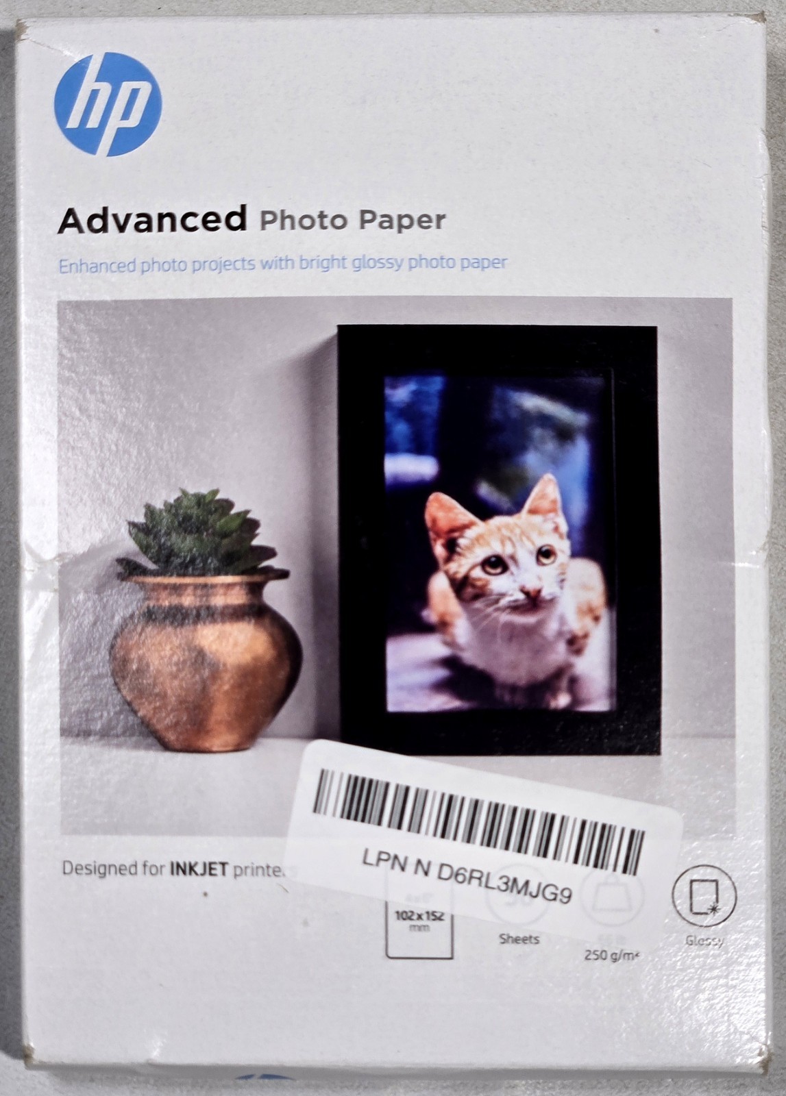 HP Advanced Glossy Photo Paper 4×6 50 Sheets