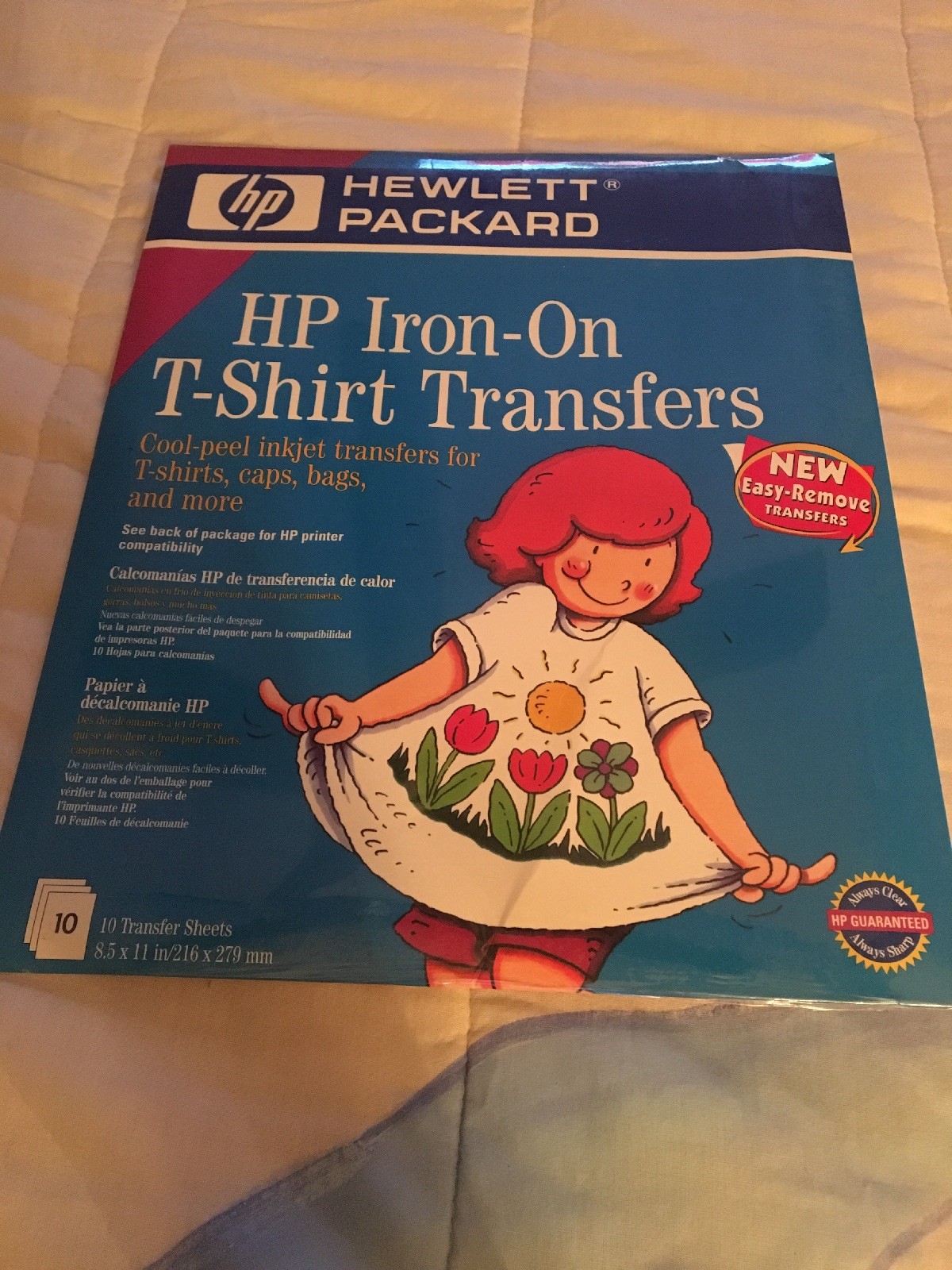 Hewlett-Packard HP Iron-On T-Shirt Transfers Pack of 10 – NEW C6049A