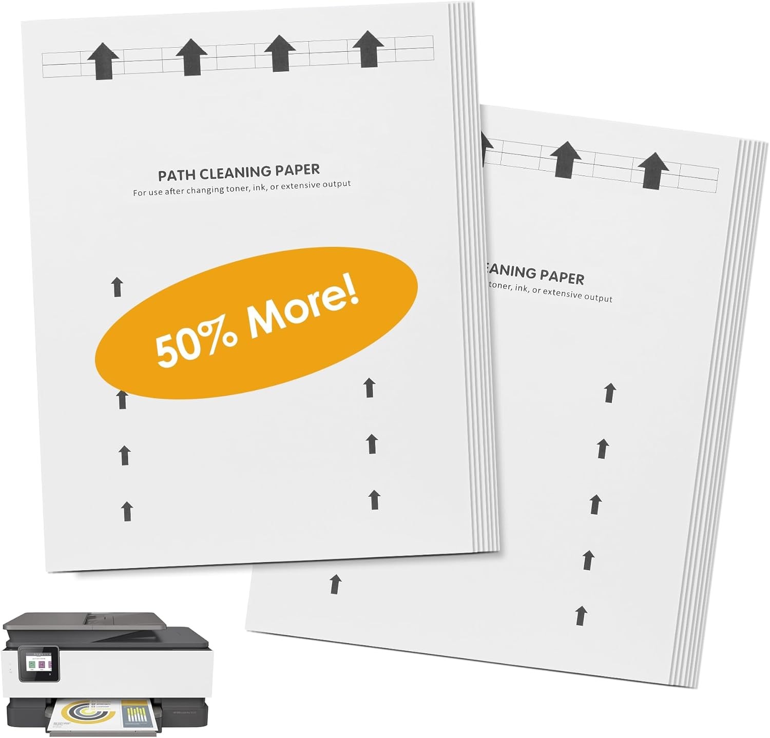 Printer Cleaning Sheets, Letter Size, 15 Pack Laser & Inkjet