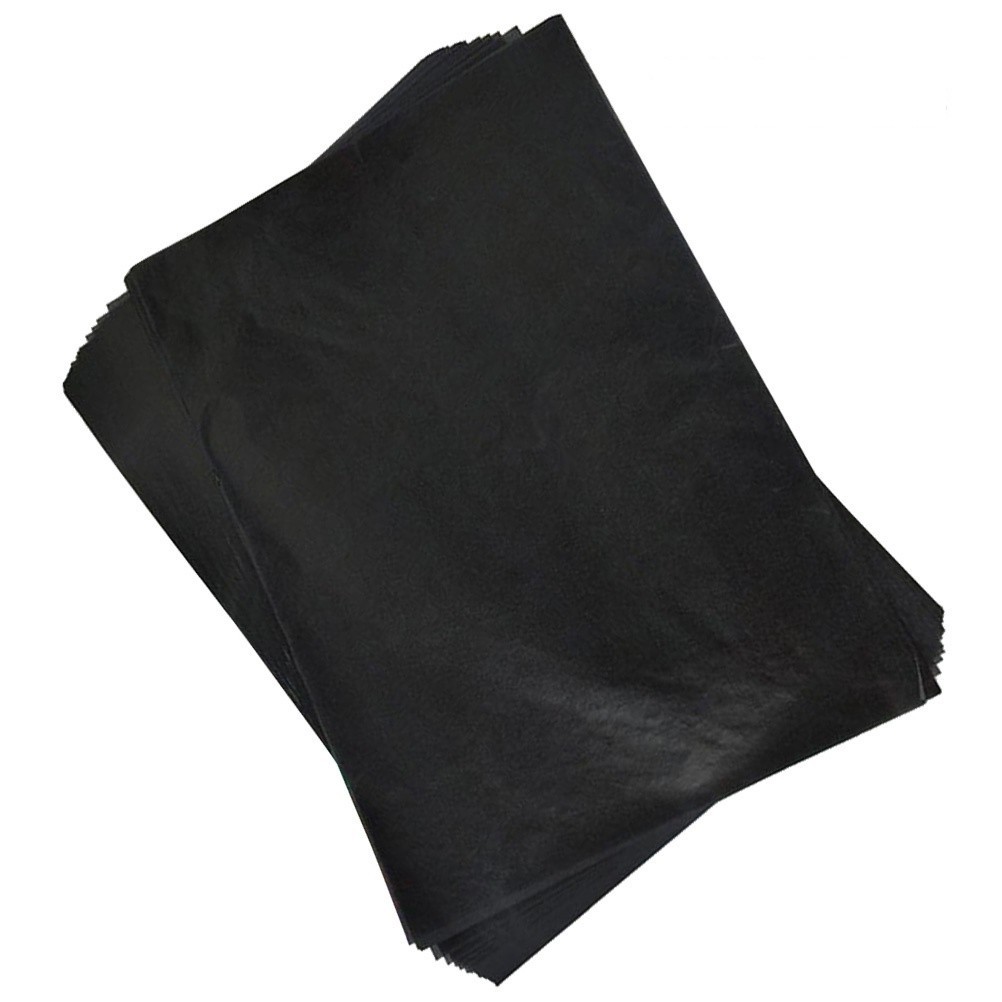100Pcs Graphite Carbon Transfer Paper Black for Accurate Handicraft Imprinting