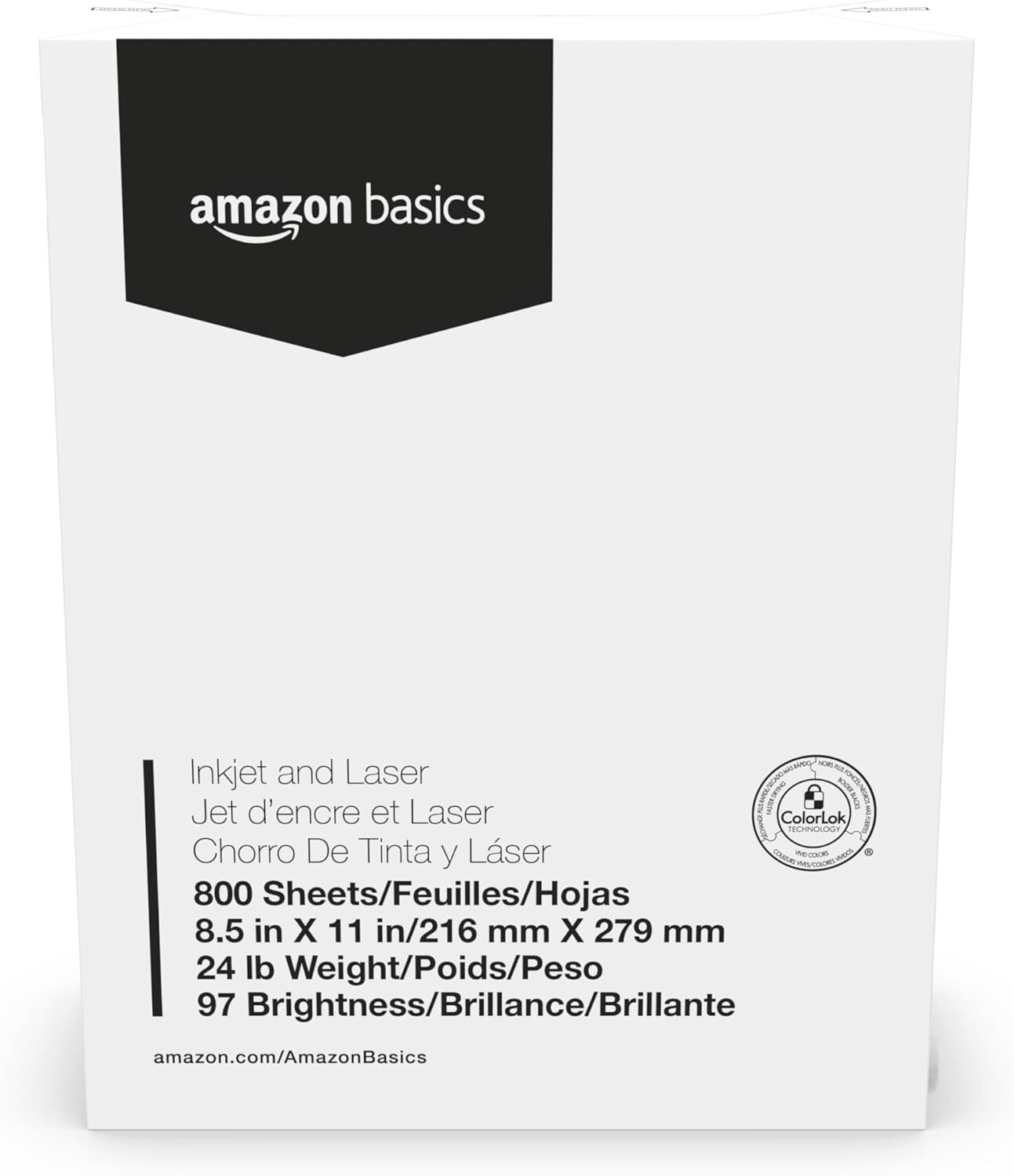 Versatile 8.5-x-11-inch Copy Paper, 800 Sheets, Works with Printers and Copiers
