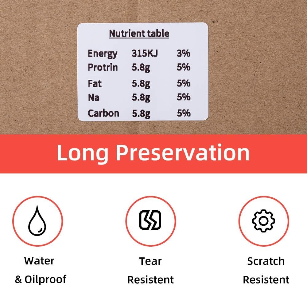 3 Rolls Phomemo M110/M100 Self-Adhesive Labels Sticker Thermal Paper 40x30mm