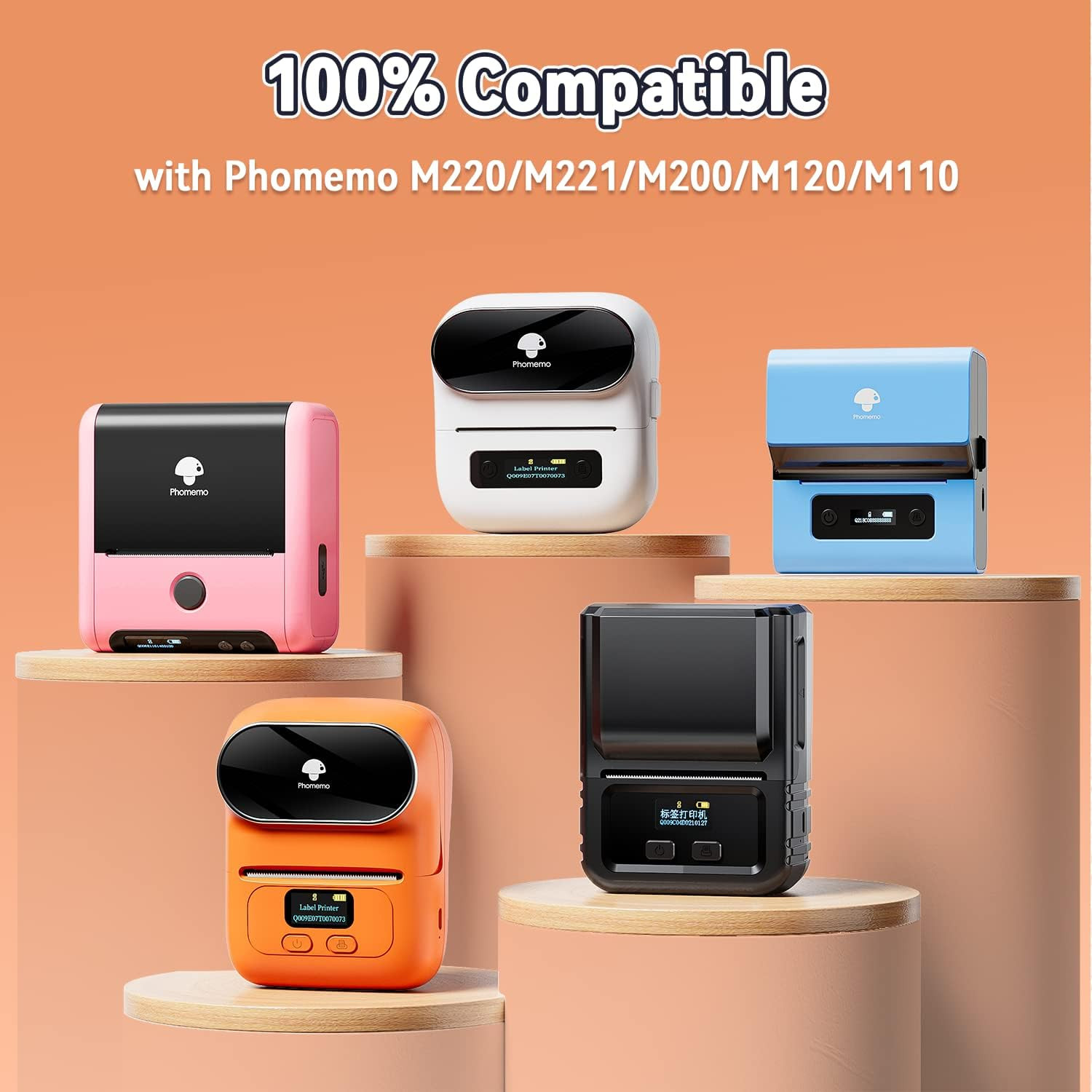 Phomemo Thermal Sticker Label Paper for M120/M110/M220/M250/M150 Label Maker
