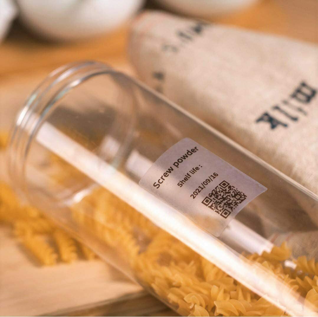 3 Rolls 40×30mm Transparent Self-Adhesive Thermal Label for Phomemo M110 Printer
