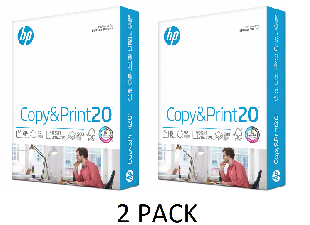 (2PACK) Printer Paper, White Letter Size 8.5″ x 11″, One Ream / 500 Sheets