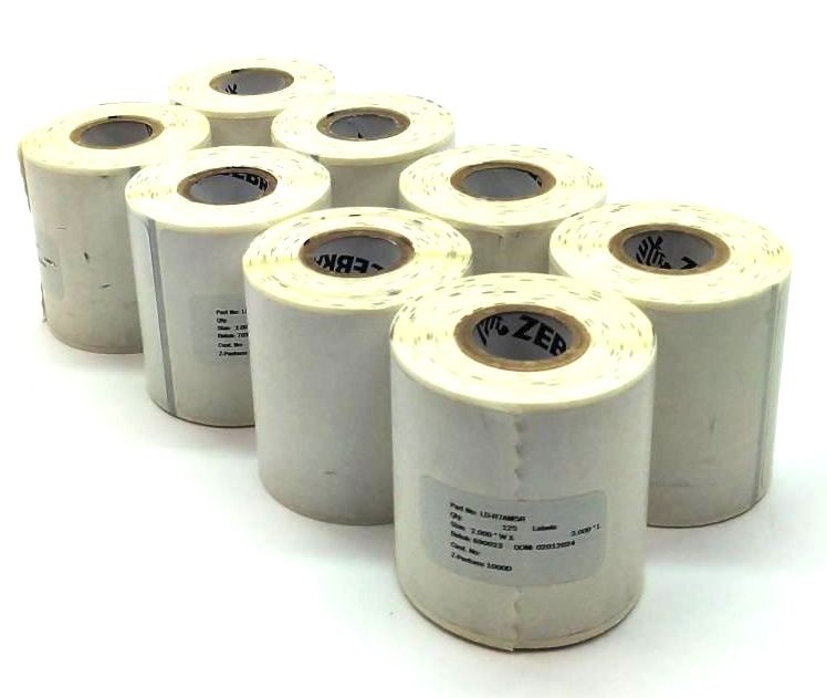 Zebra 2″ x 3″ Z-Perform 1000D Labels LD-R7AM5R White Genuine OEM – 8 Rolls