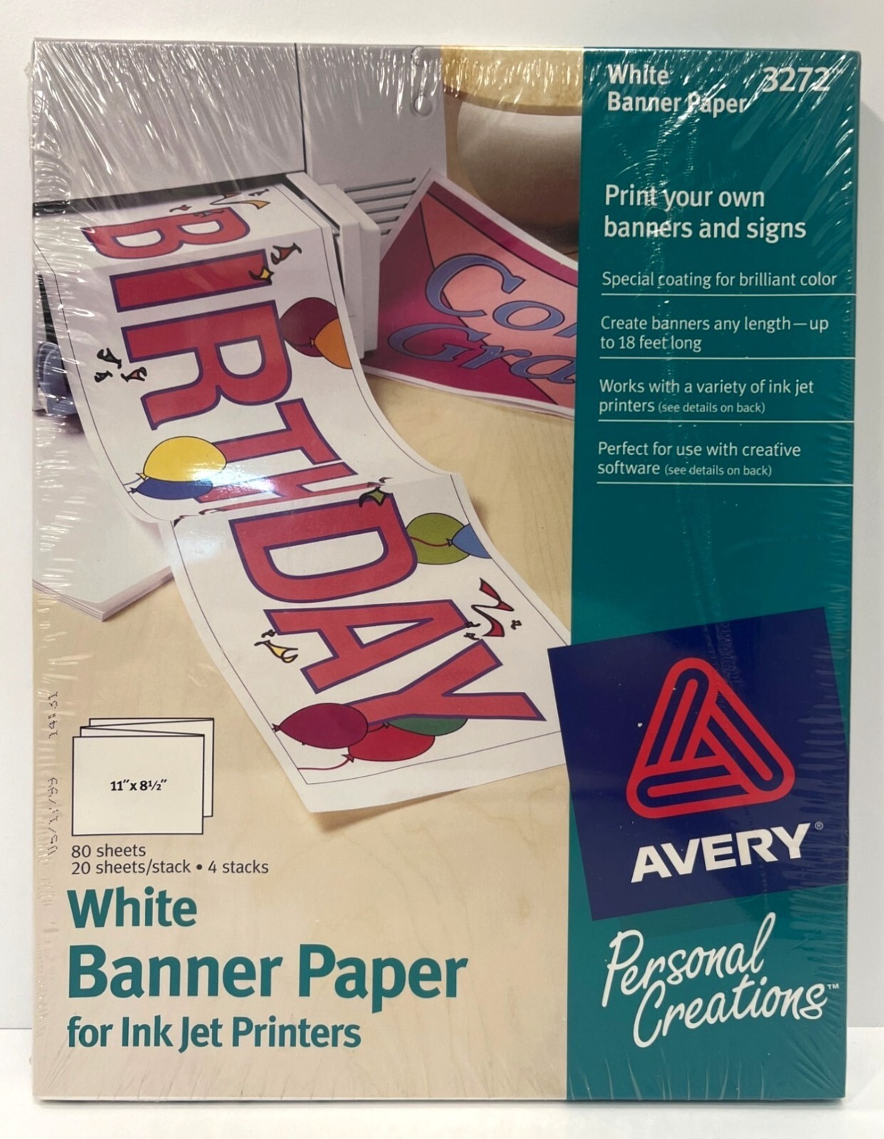 Avery 3272 White Banner Paper For Inkjet Printers