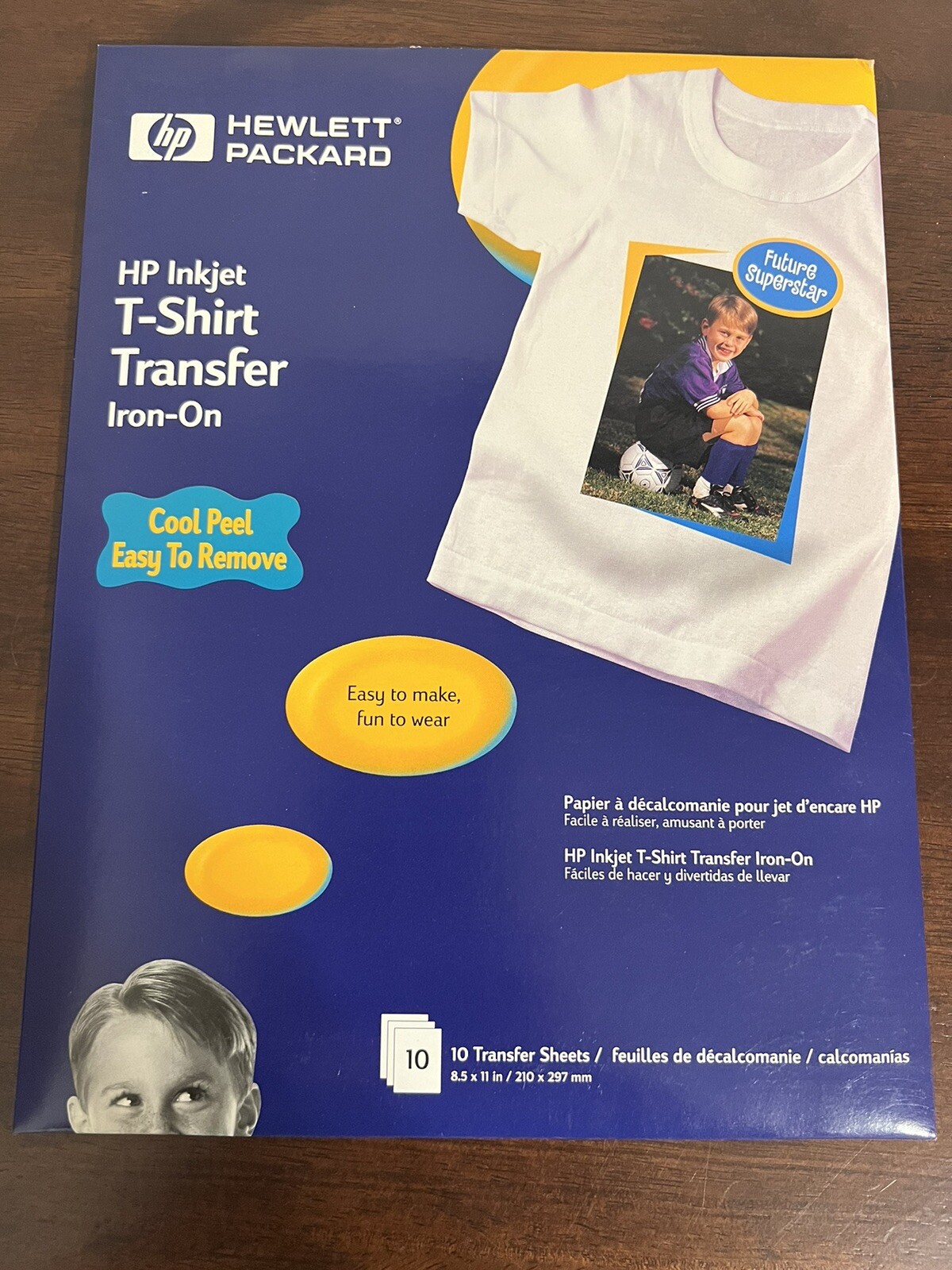 2 Packs New Sealed HP Inkjet T-Shirt Transfer Iron-On Sheets, 10 sheets New