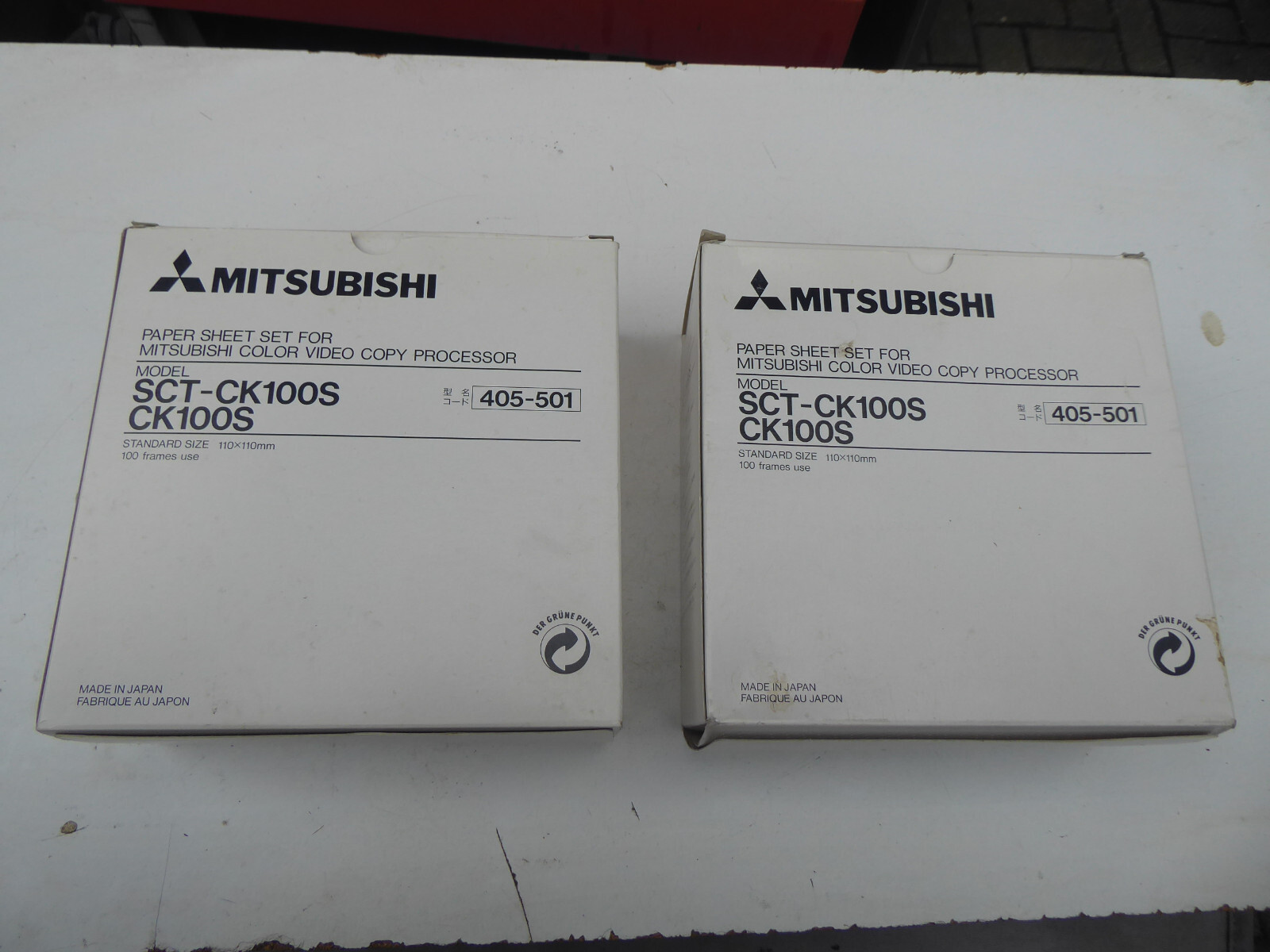 Mitsubishi Paper Sheet Set 2pc CK100S SCT-CK100S Unused Original Packaging TOPPi