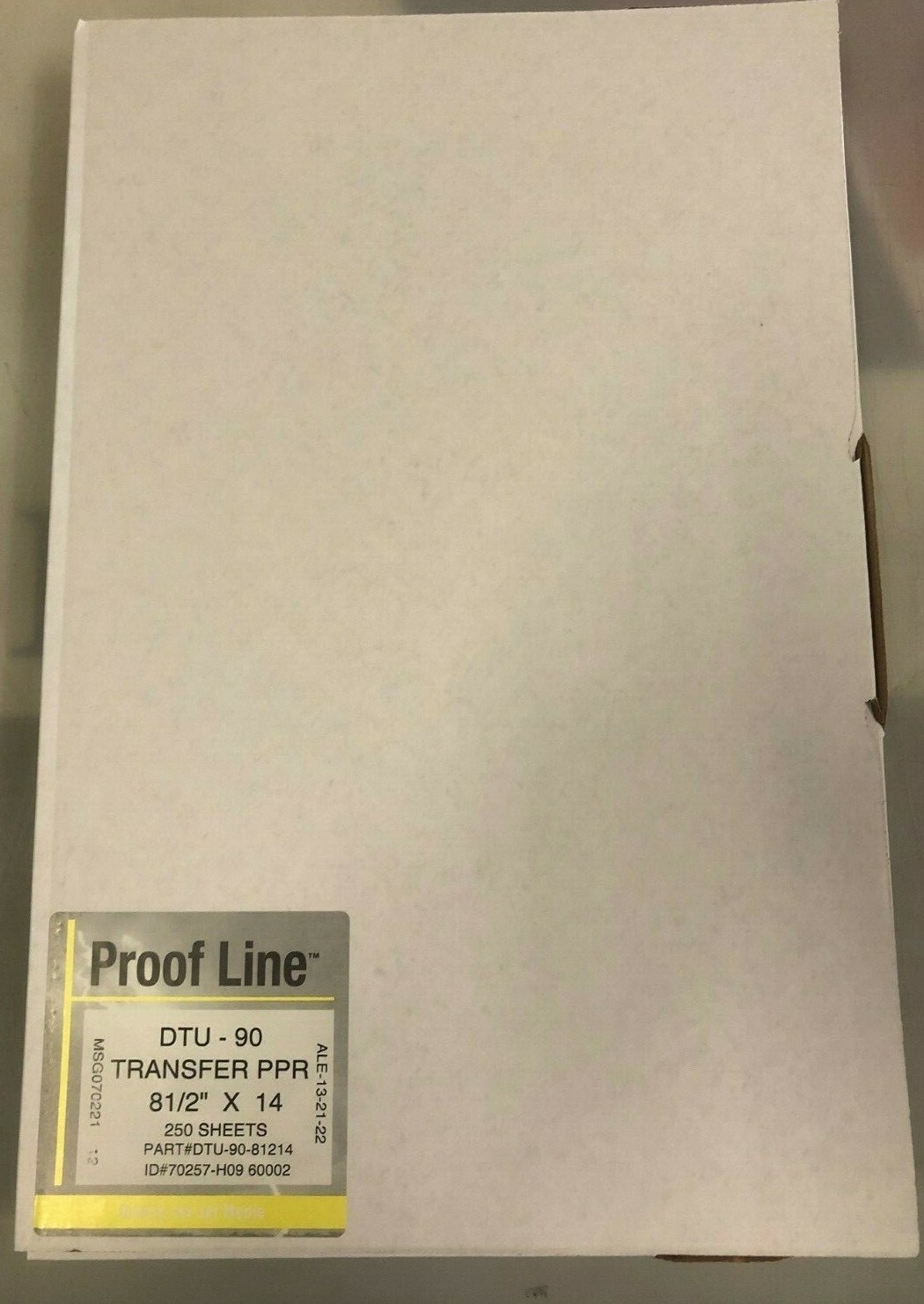 Dye Sublimation Transfer Paper, 8.5″ x 14′, 250Shts for Epson F170 Proof Line
