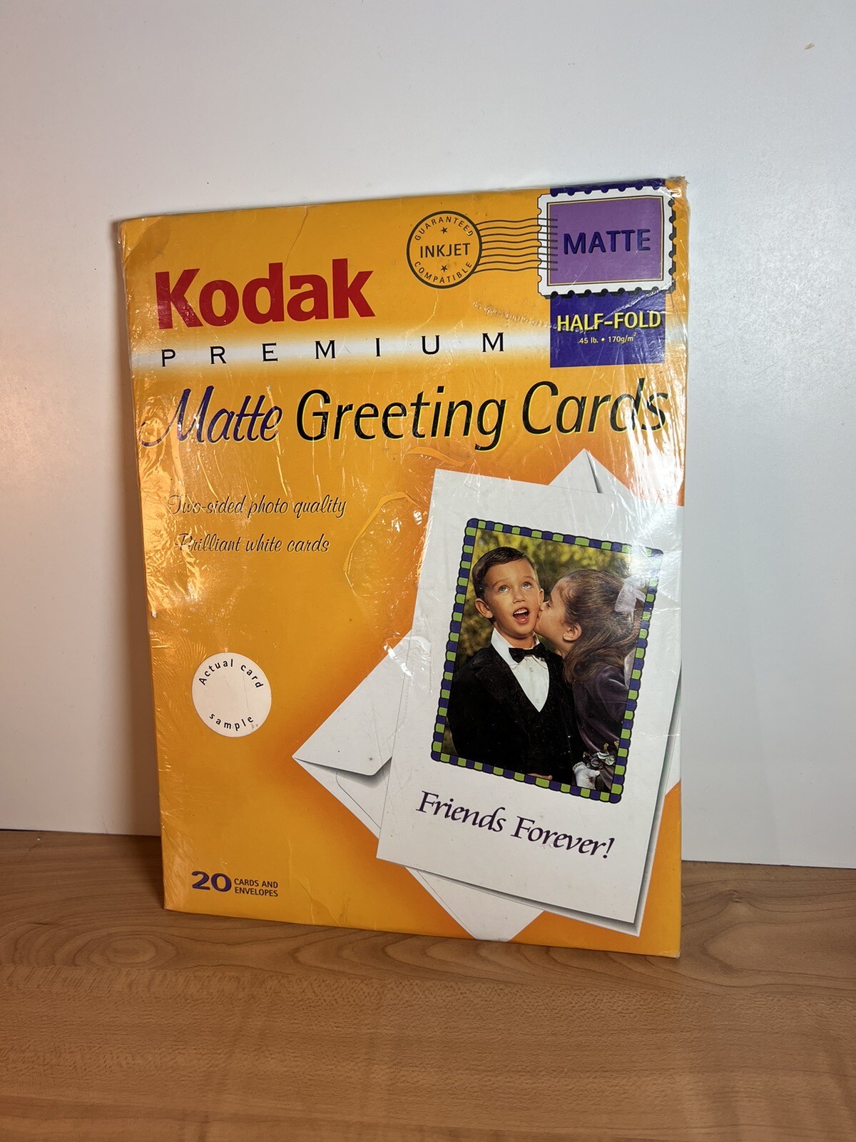 Kodak Premium Matte Half-Fold Greeting Cards 20 Cards and Envelope, Inkjet NEW