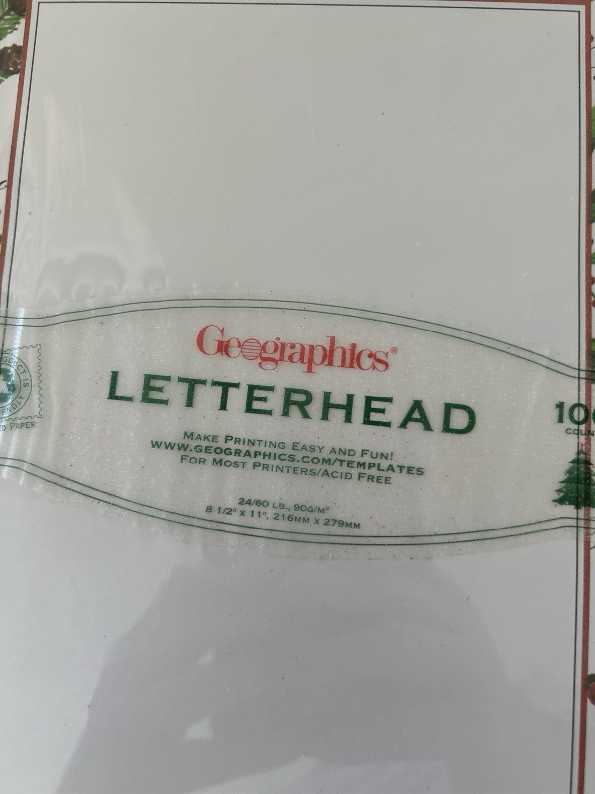 Holiday/Festive design Computer Paper – 88 Sheets Open Package
