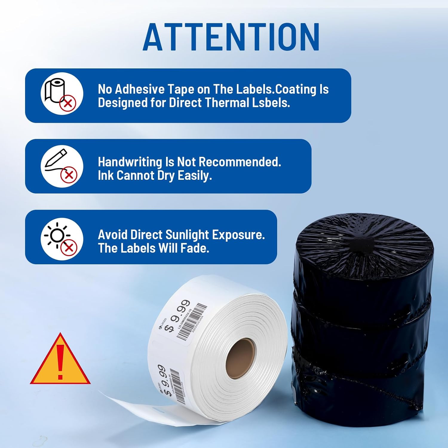7500 Compatible DYMO 30332 Square Label 1″ x 1″ for QR Codes, Multipurpose Label