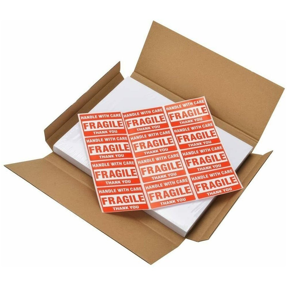 400 Shipping Labels 8.5″ x 5.5″ Half Sheets Blank Self Adhesive 2 Per Sheet USA