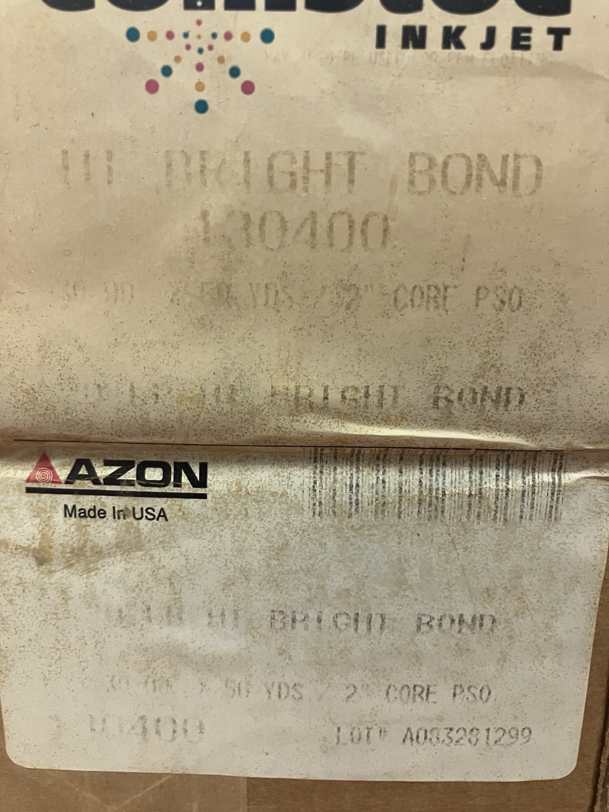 4 ROLLS BRIGHT BOND PLOTTER PAPER 30” X 150’ / COMSTOC INKJET / AZON