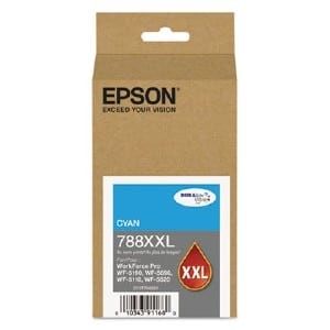 Epson 788XXL DURABrite Ultra Extra-High-Capacity Cyan Ink Cartridge [T788XXL220]