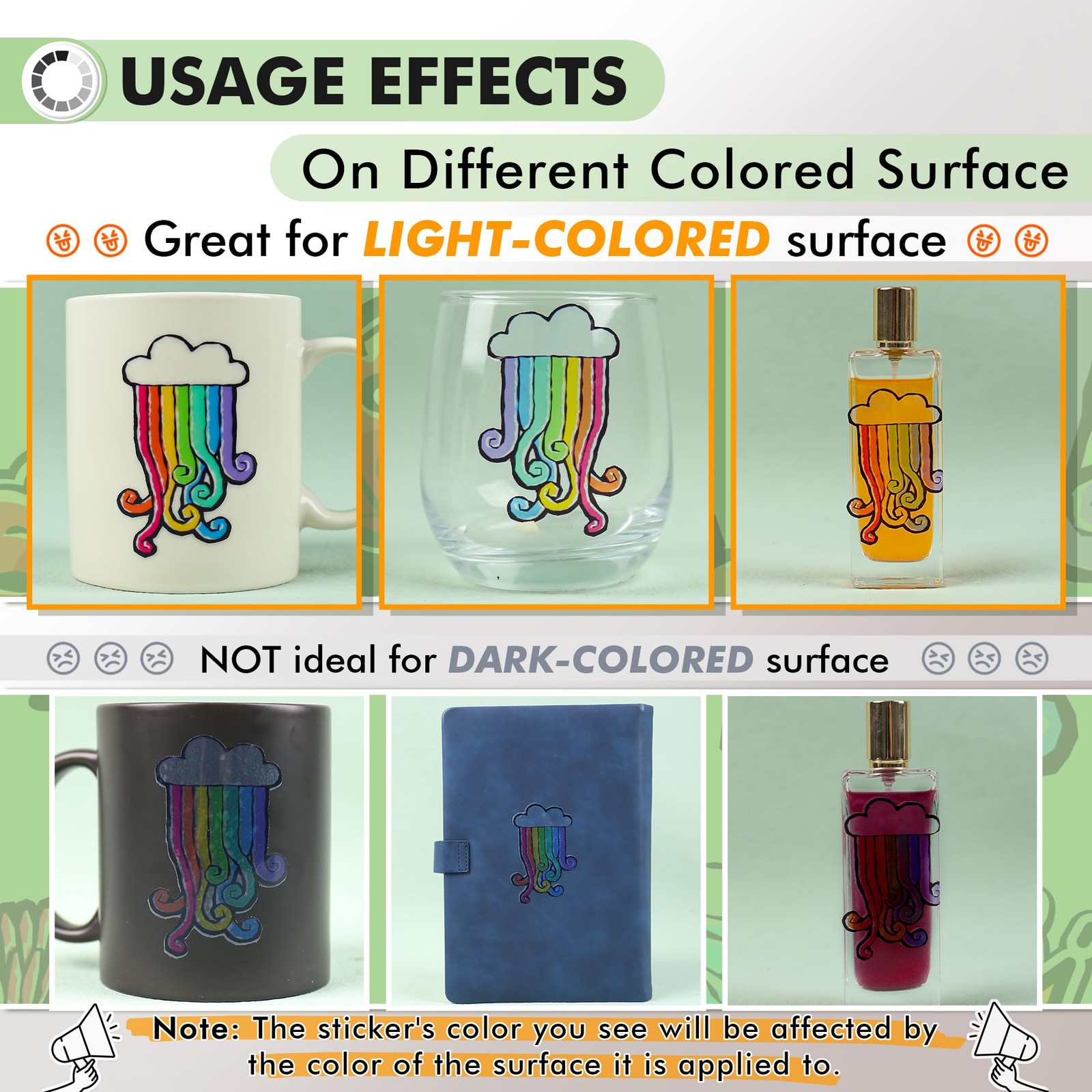 95% Clear Sticker Paper for Inkjet Printer – Waterproof Printable Vinyl Stick…