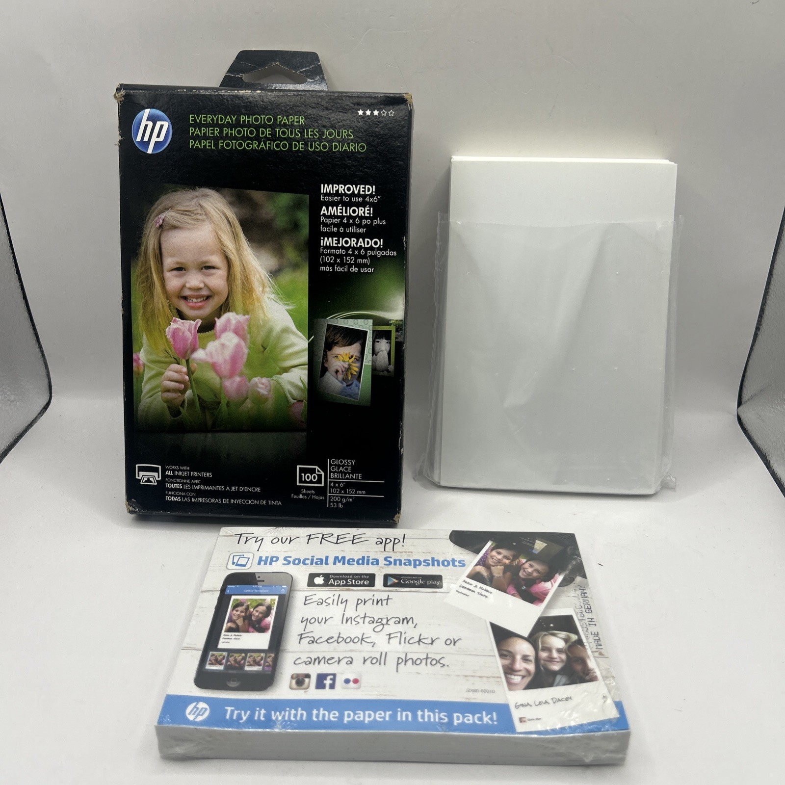 HP Advanced Glossy Inkjet Photo Paper 150 Sheets 4 x 6″ NEW *READ