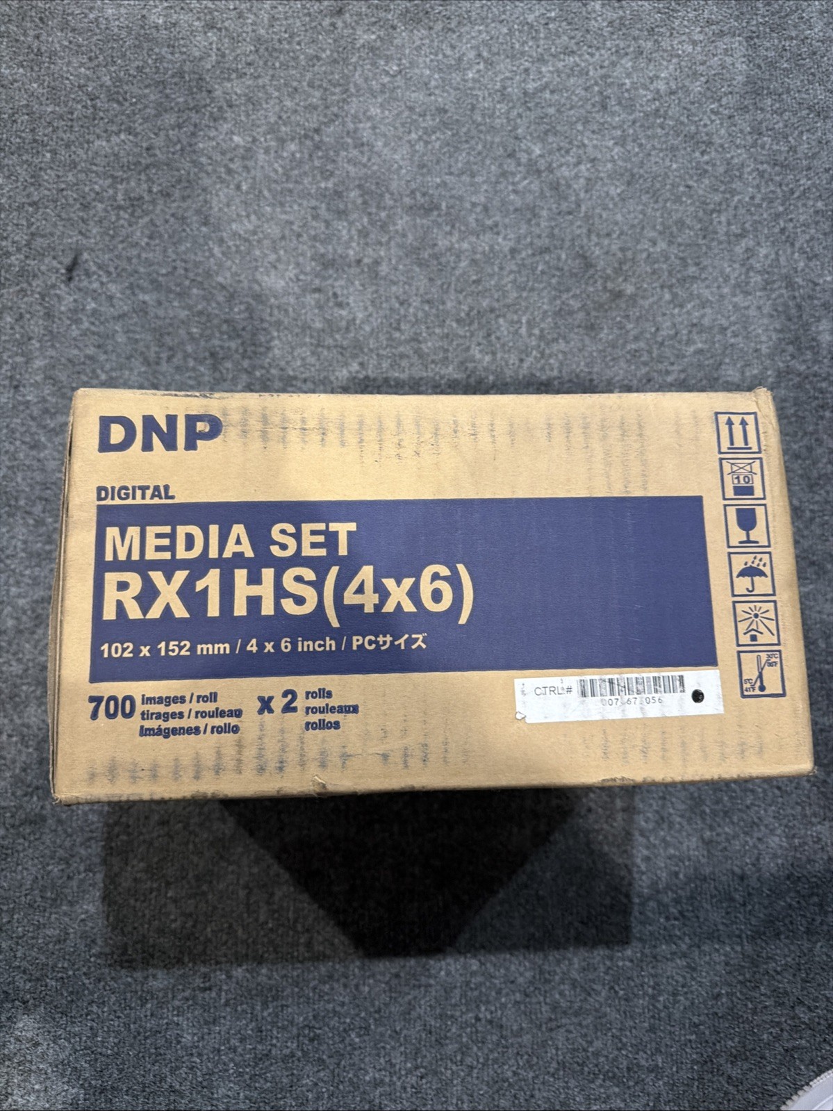 DNP RX1HS 4×6 Media Print Kit for RX1 and RX1HS, 2 sets paper & ink,1400 Prints