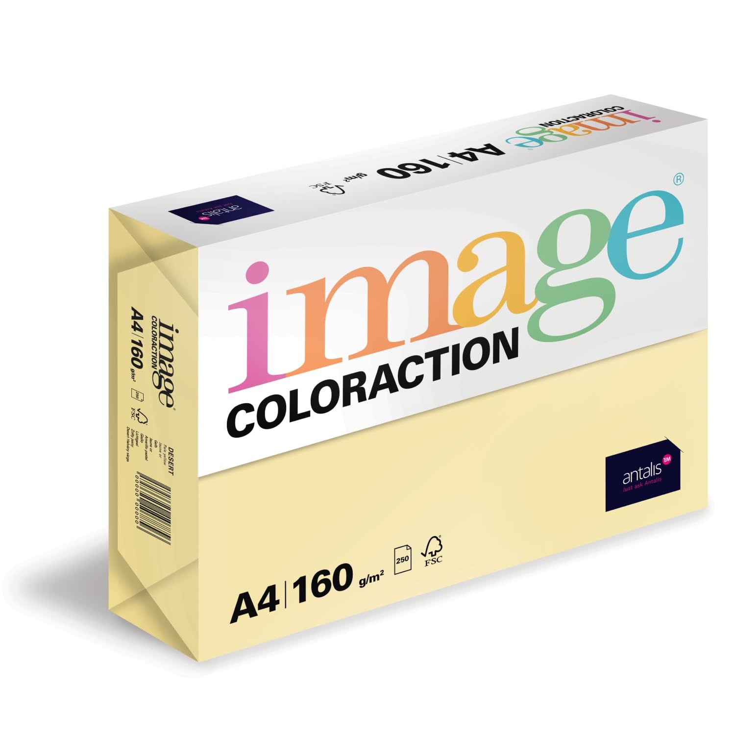 Coloraction Desert Coloured Copy Paper A4, 210 x 297mm, 160gsm Bu…