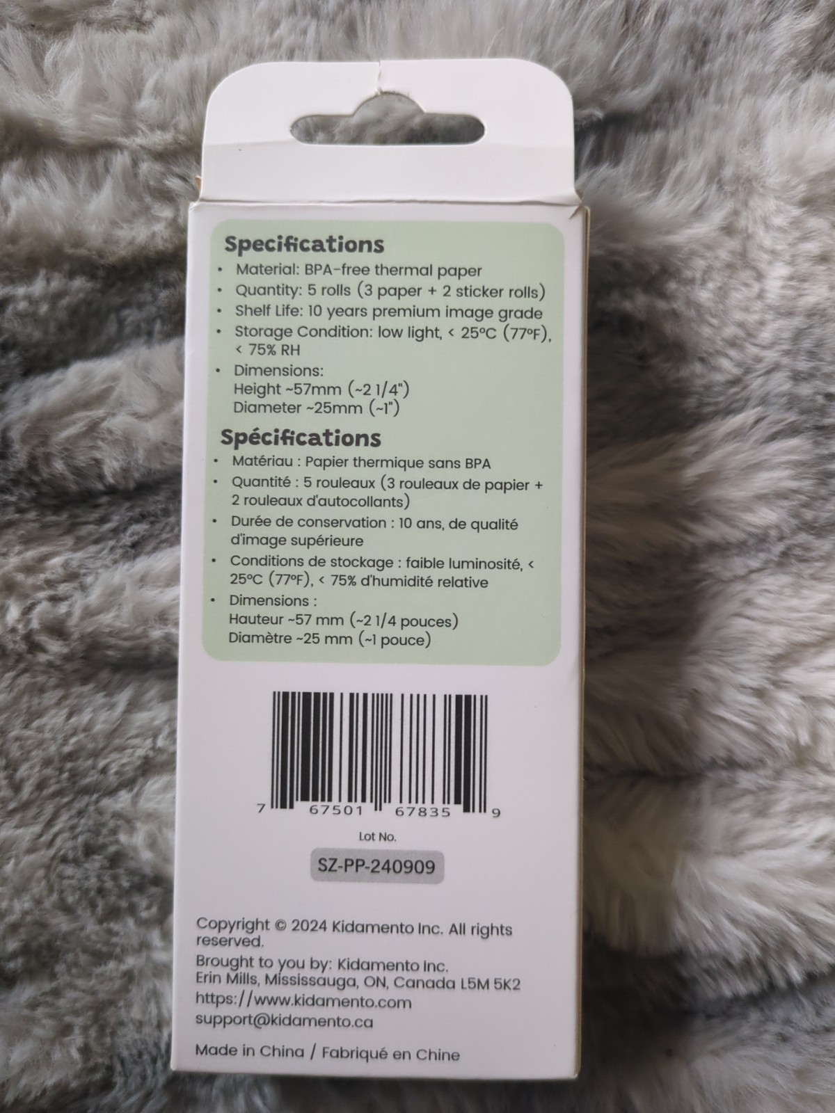 Kidamento Instant Print Kids Camera Original Thermal Printing Paper Roll Refills