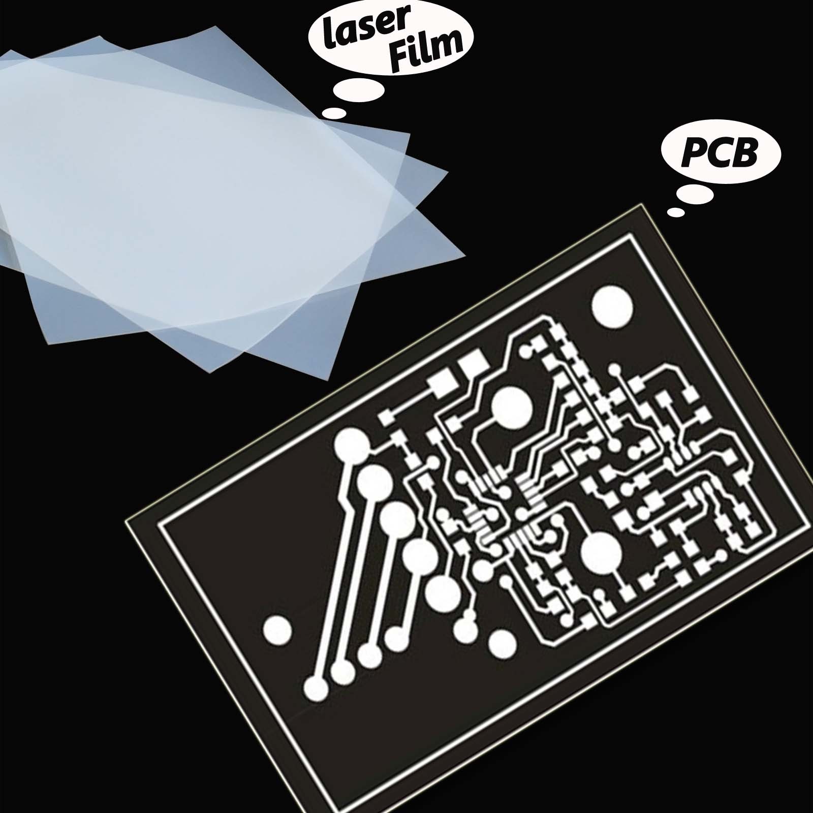 8.5″x11″ 100 sheets Screen Printing Waterproof Inkjet Transparent Film Paper