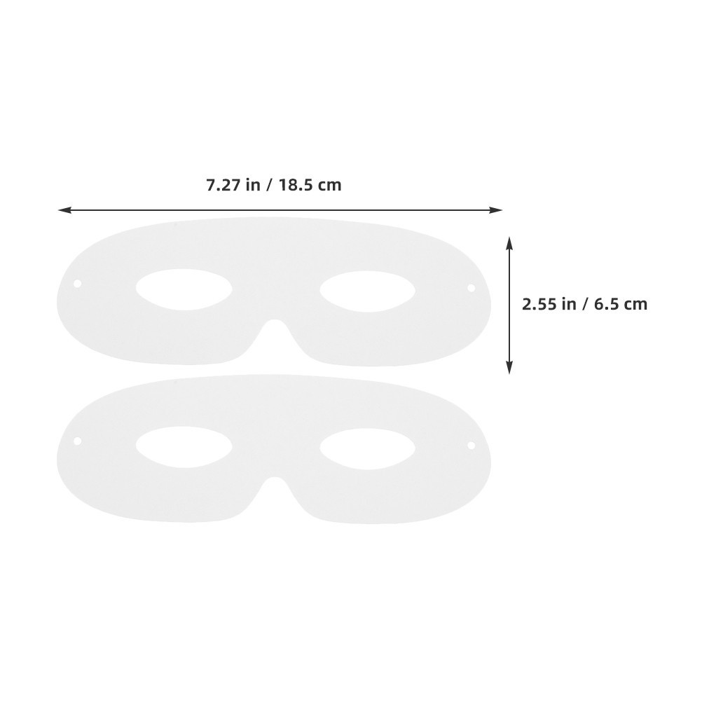 40 Pcs Blank Mask For Cosplay Party Craft Masks White Masquerade