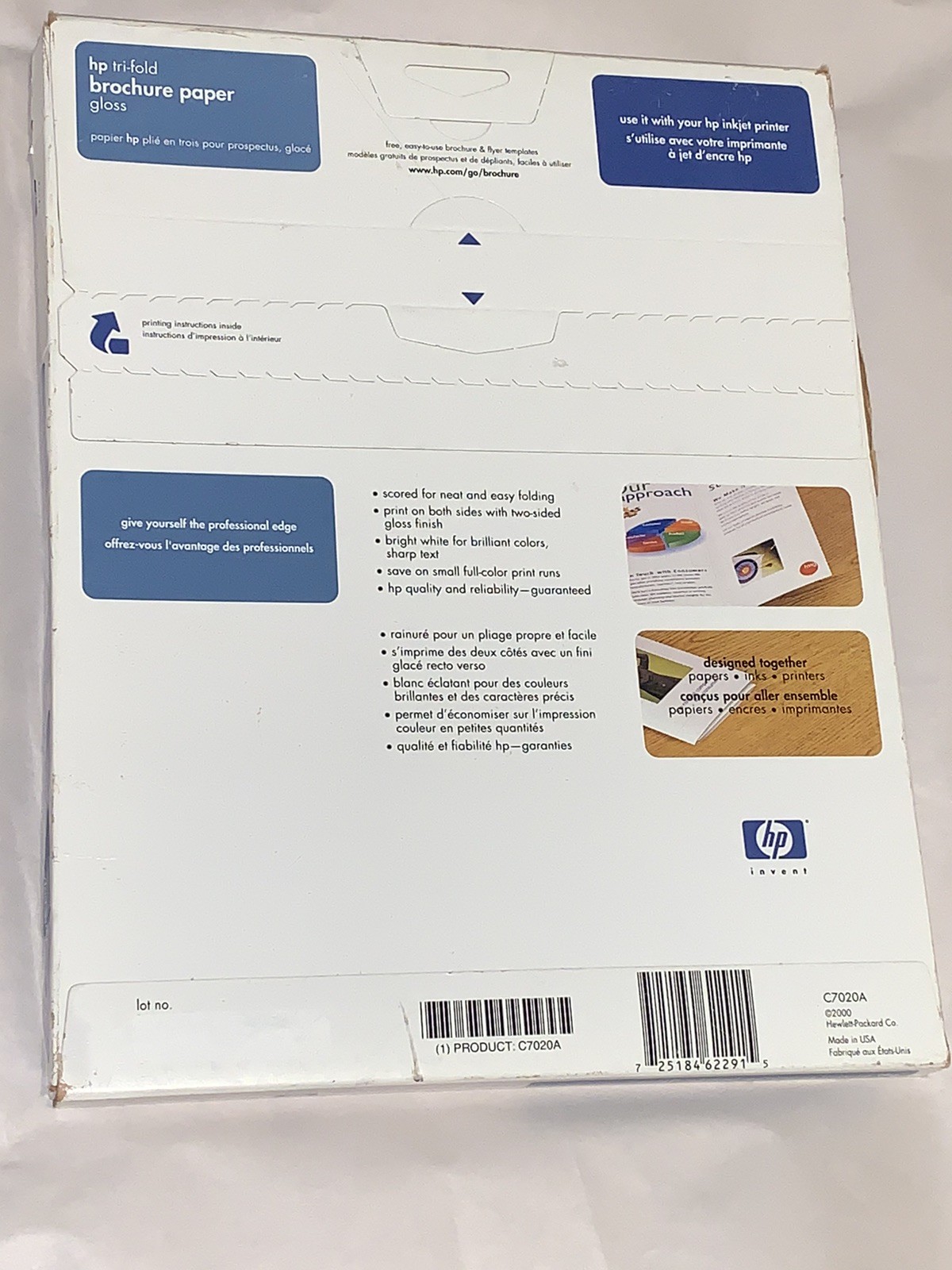 Hewlett Packard C7020A Brochure Paper