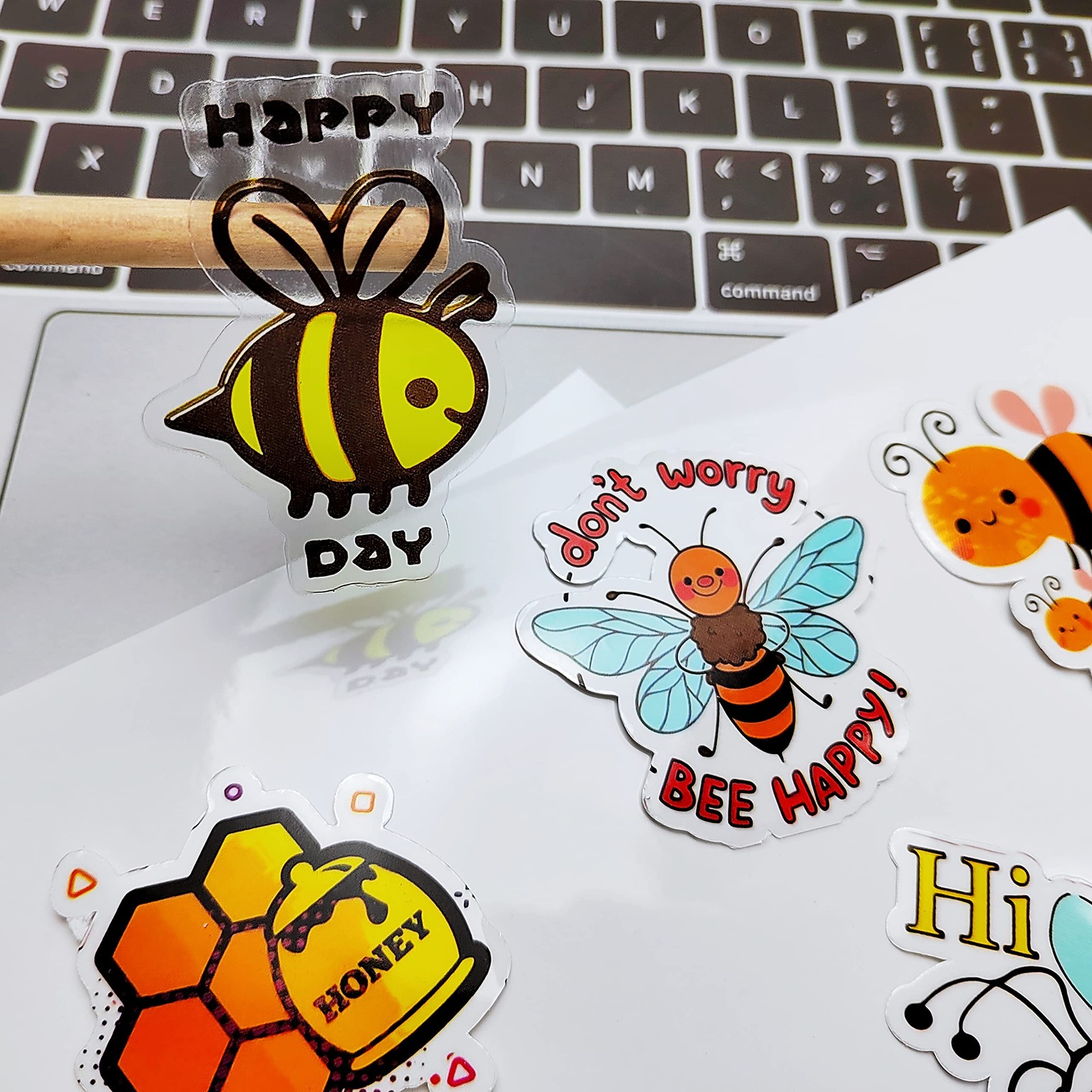 25 Sheets 100% Clear Vinyl Waterproof Sticker Paper Only for Laser Printers A…