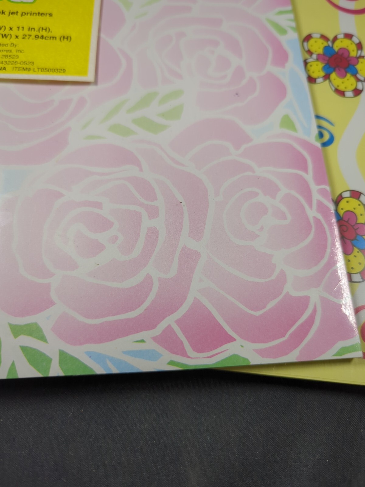 126 Sheets Floral Flowers Roses Pansy Baby Foot Hand Prints Computer paper 