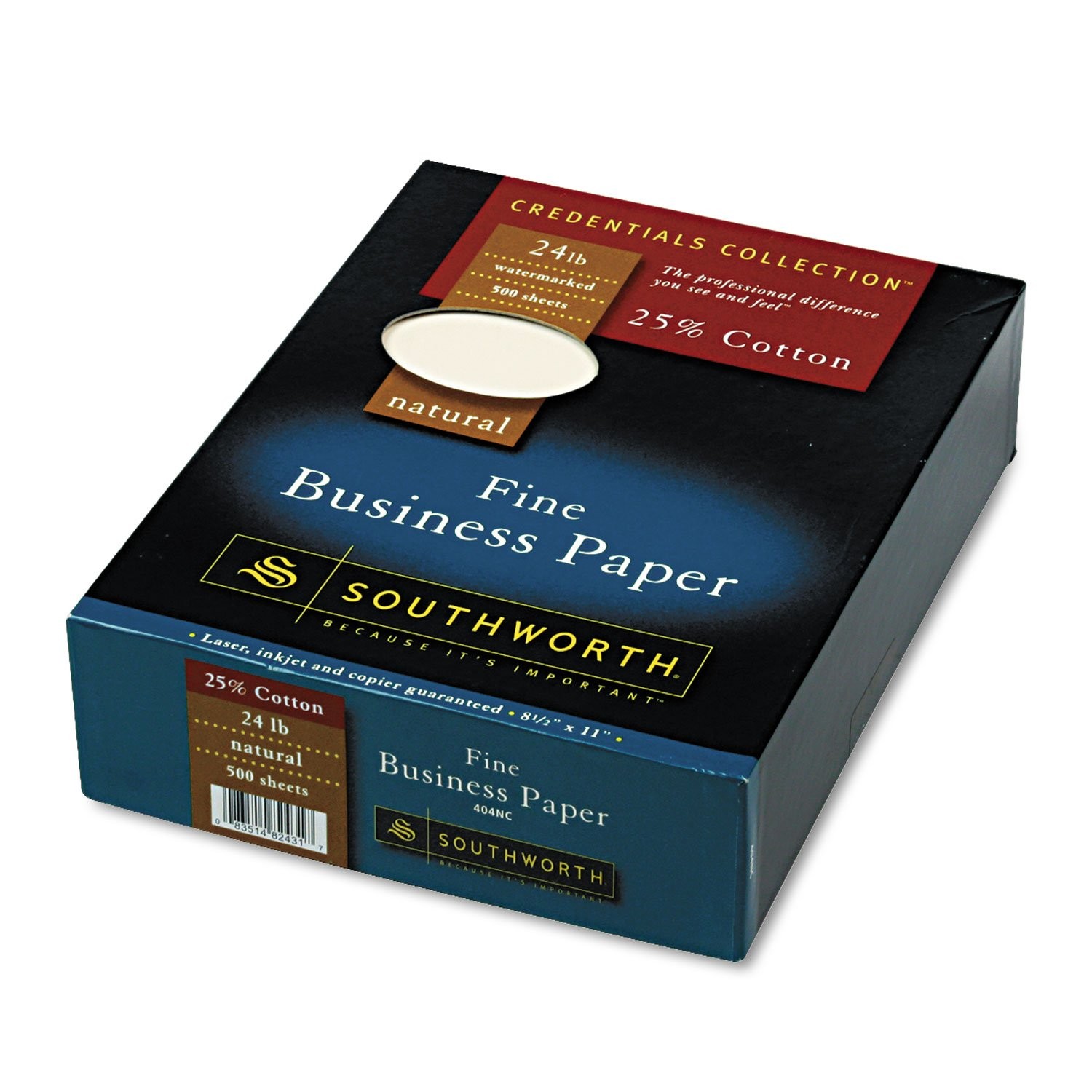 Southworth 404NC 25% Cotton Business Paper Natural 24 lbs. Wove 81/2 x 11 500…