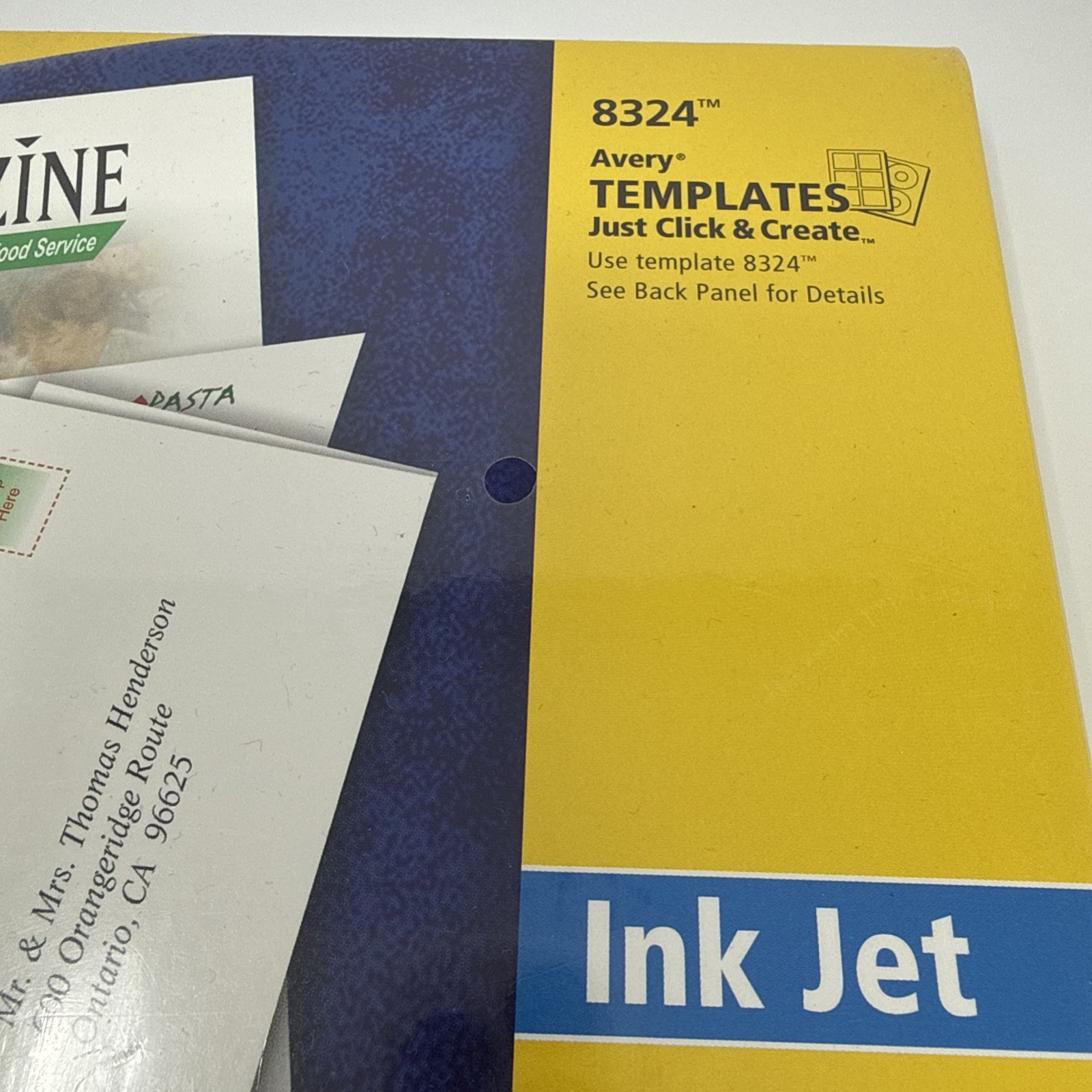 Avery 8324 Tri-Fold Brochures 100 Sheets & Seals 8.5×11 White Matte for Ink Jet