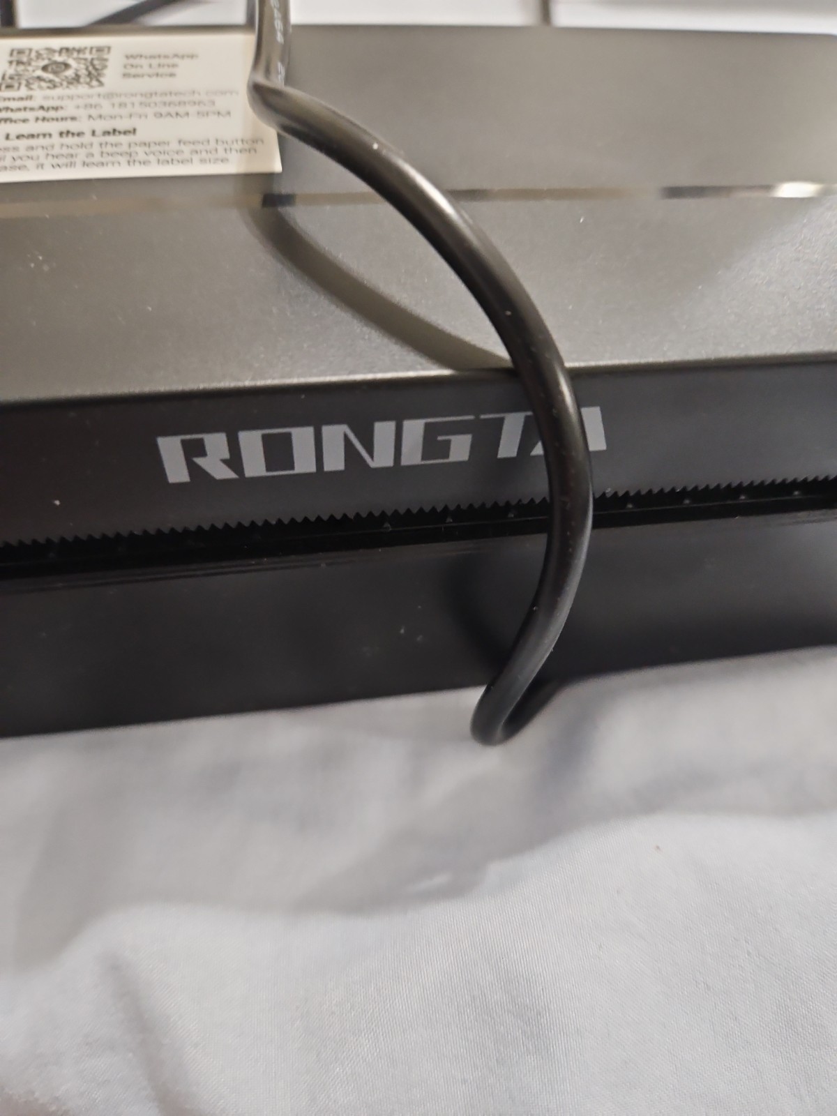 Rongta Bluetooth Thermal Shipping Label Printer, Wireless 4×6 Small, Black