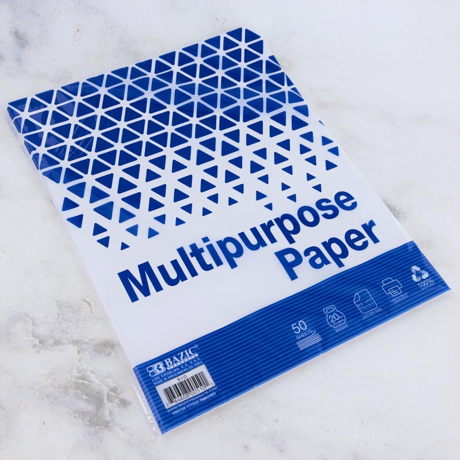 8.5″x11″ White Printer Paper – Ideal for School & Office, 100 Sheets