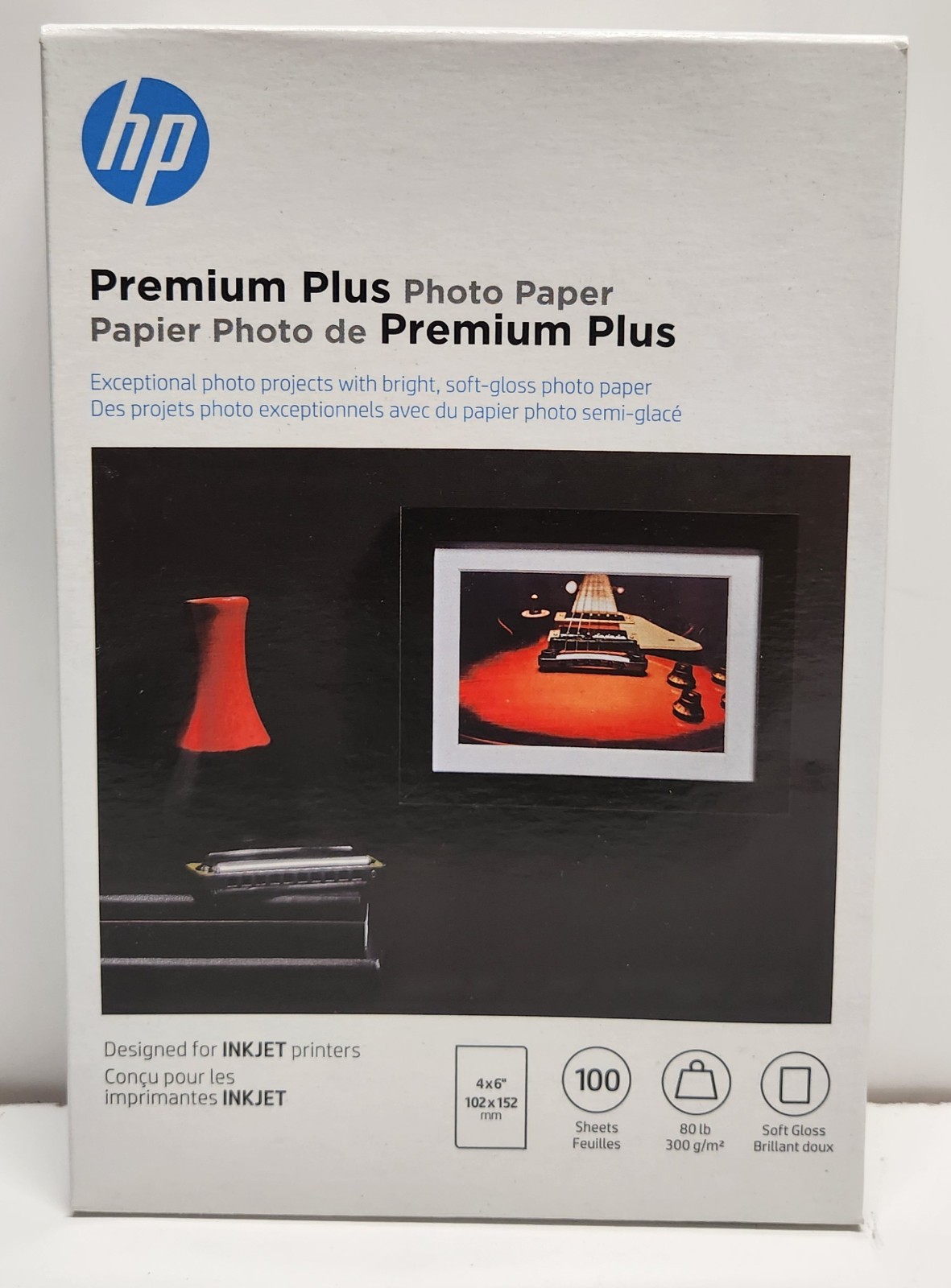 HP Premium Plus Soft Gloss Inkjet Photo Paper 4×6″ 100 Sheets CR666A Qty 5