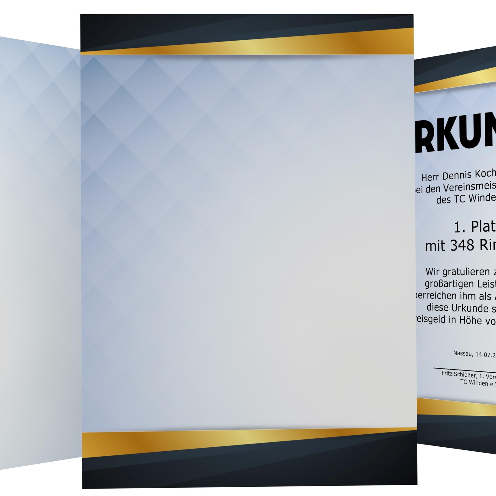 Square Certificate Paper A4 190g 15 Sheets – Printed on Both Sides – for Certific…