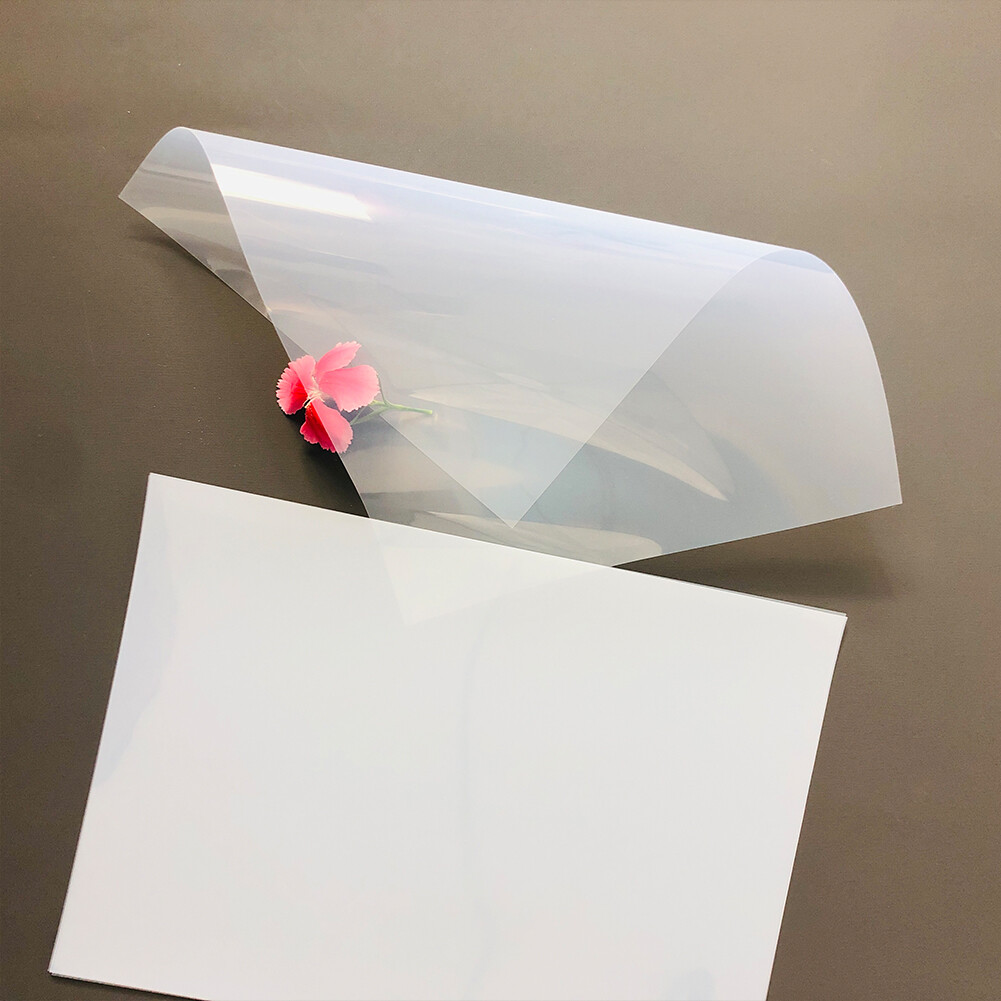 50 sheets，8.5″x11″(A4)，Waterproof Inkjet Milky Transparency Screen Printing Film
