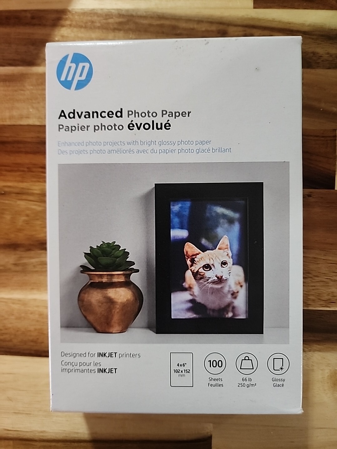Hewlett Packard Q6638A 4 x 6 inch Glossy Printer Paper – 100 Sheets