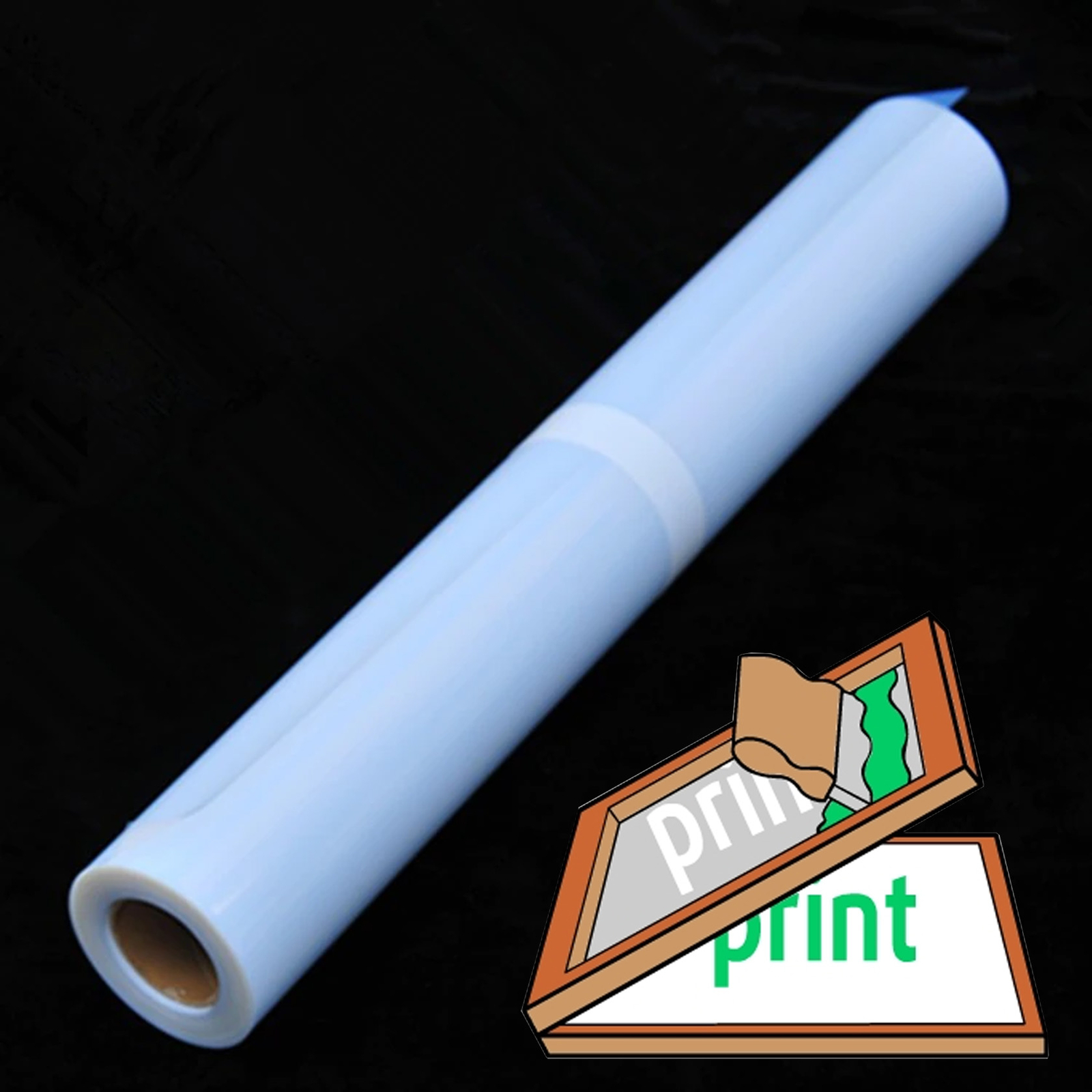 54 IN X 100 FT，1 Roll，Waterproof Inkjet Transparency Positive Film Paper