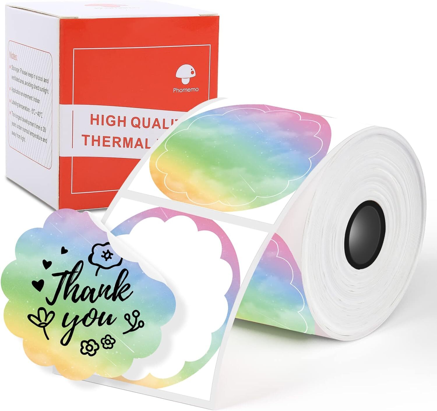 2″ Direct Thermal Labels Holographic Self-Adhesive For Logo X-max Card Sticker