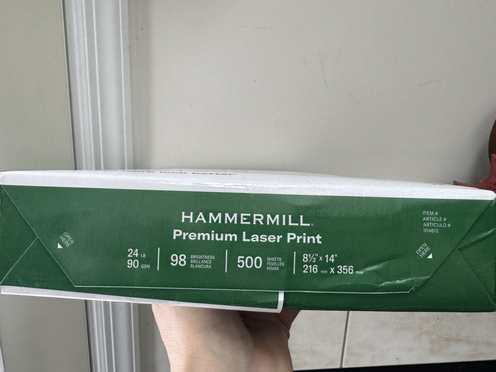 Hammermill Premium Laser Print Paper 8 1/2 X 14″