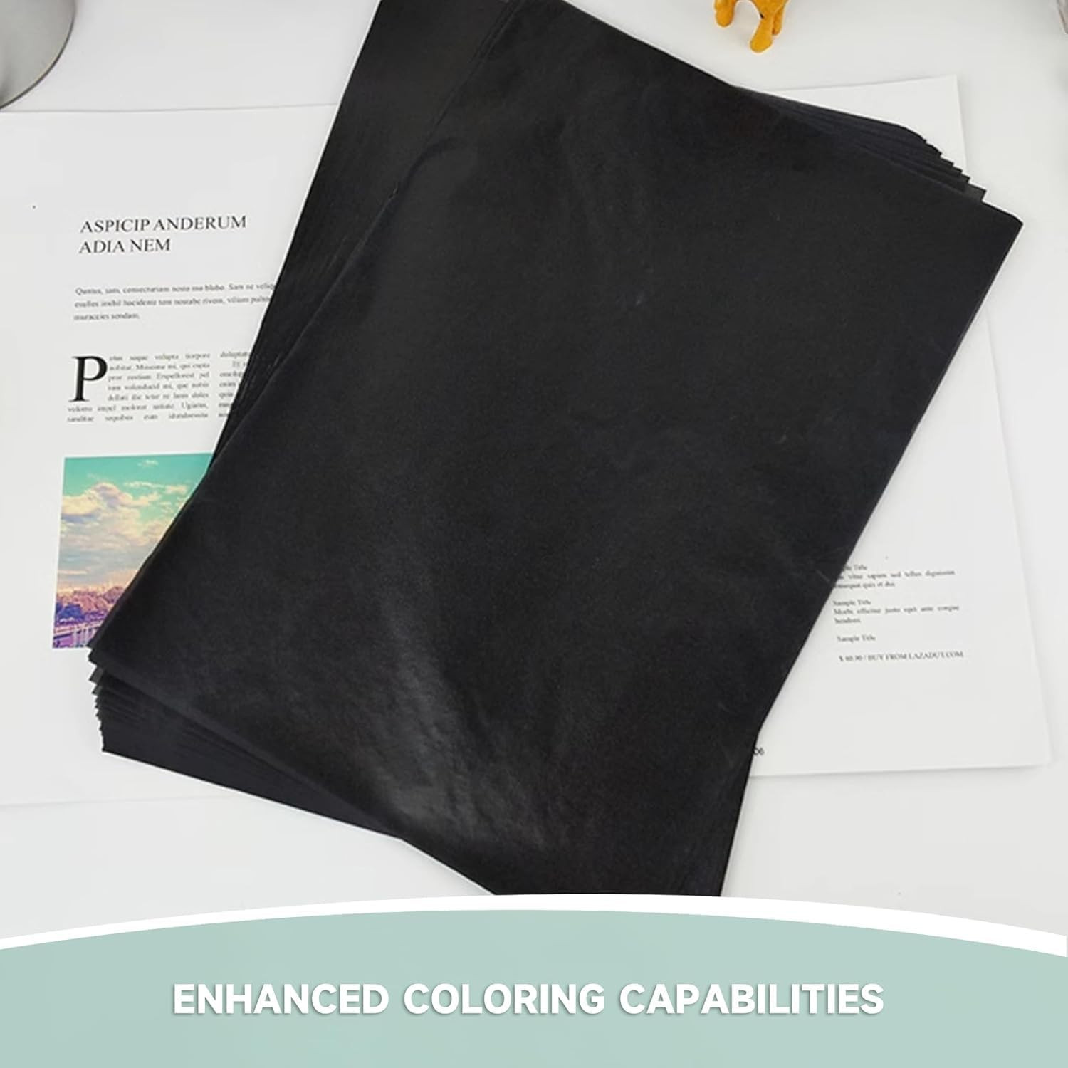 100 Sheets Carbon Paper Sheets,8.3″X11.7″ A4 Carbon Transfer Paper, Graphite Pap