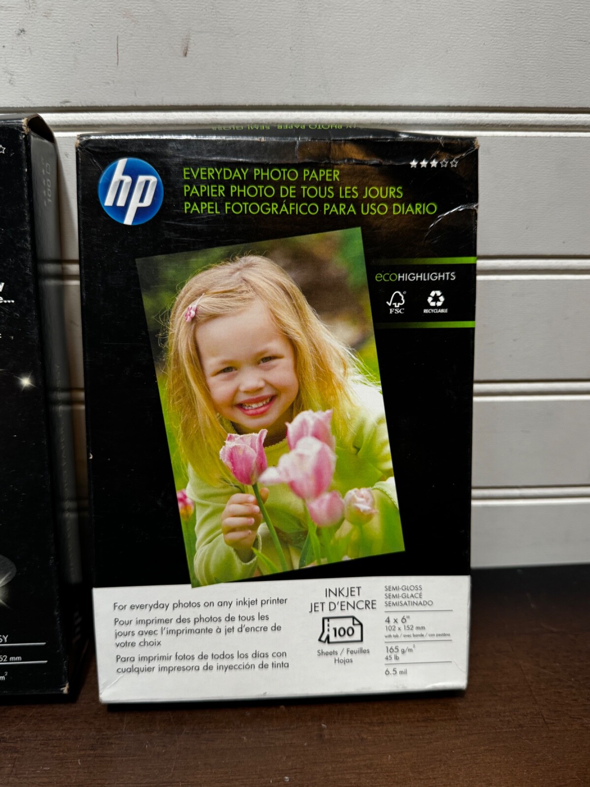 Lot of 3 HP Photo Paper 4”x6” Brand New Sealed (glossy & semi glossy)